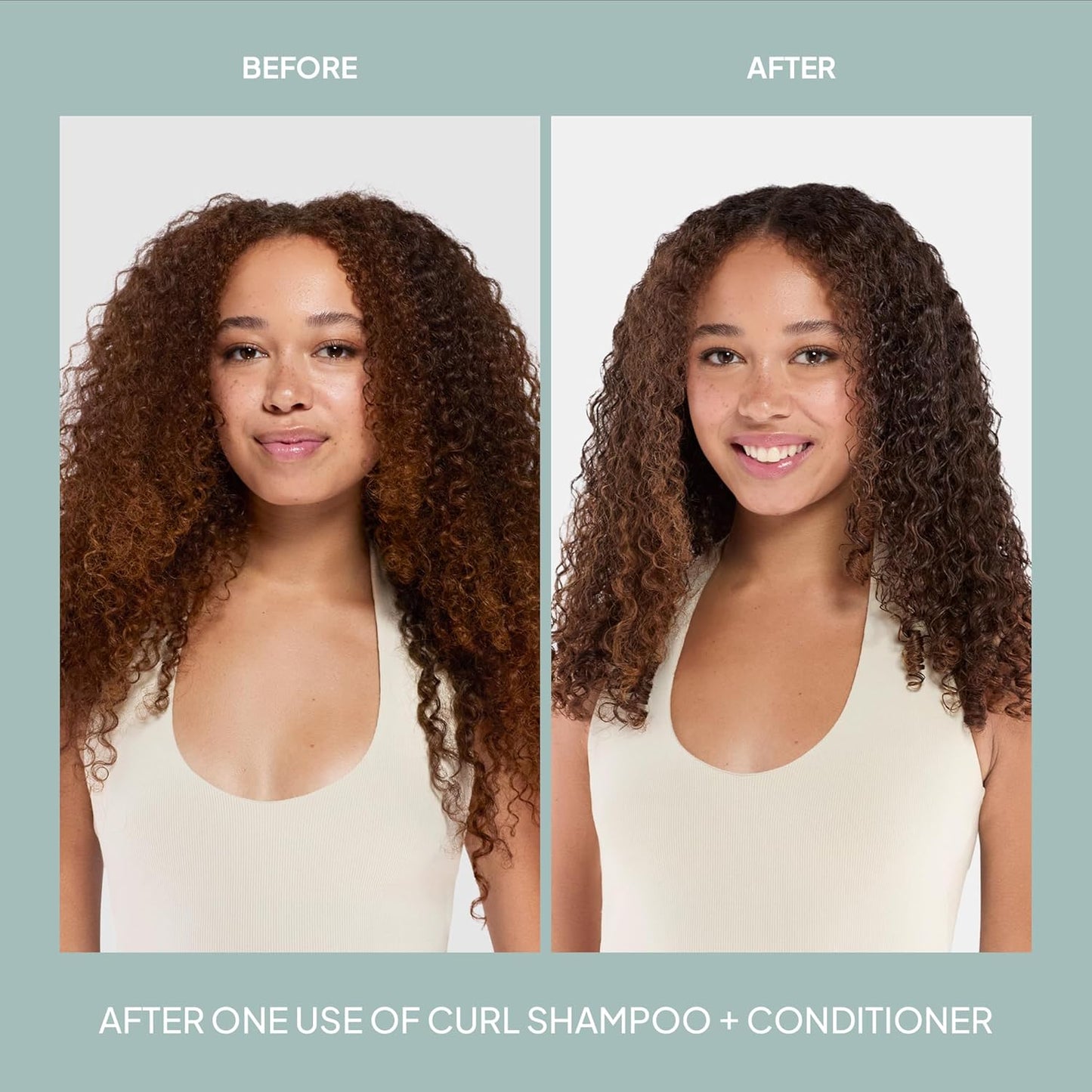 Curl Shampoo & Conditioner Duo - Vegan Frizz Control & Definition | Paraben-Free, Sulfate-Free