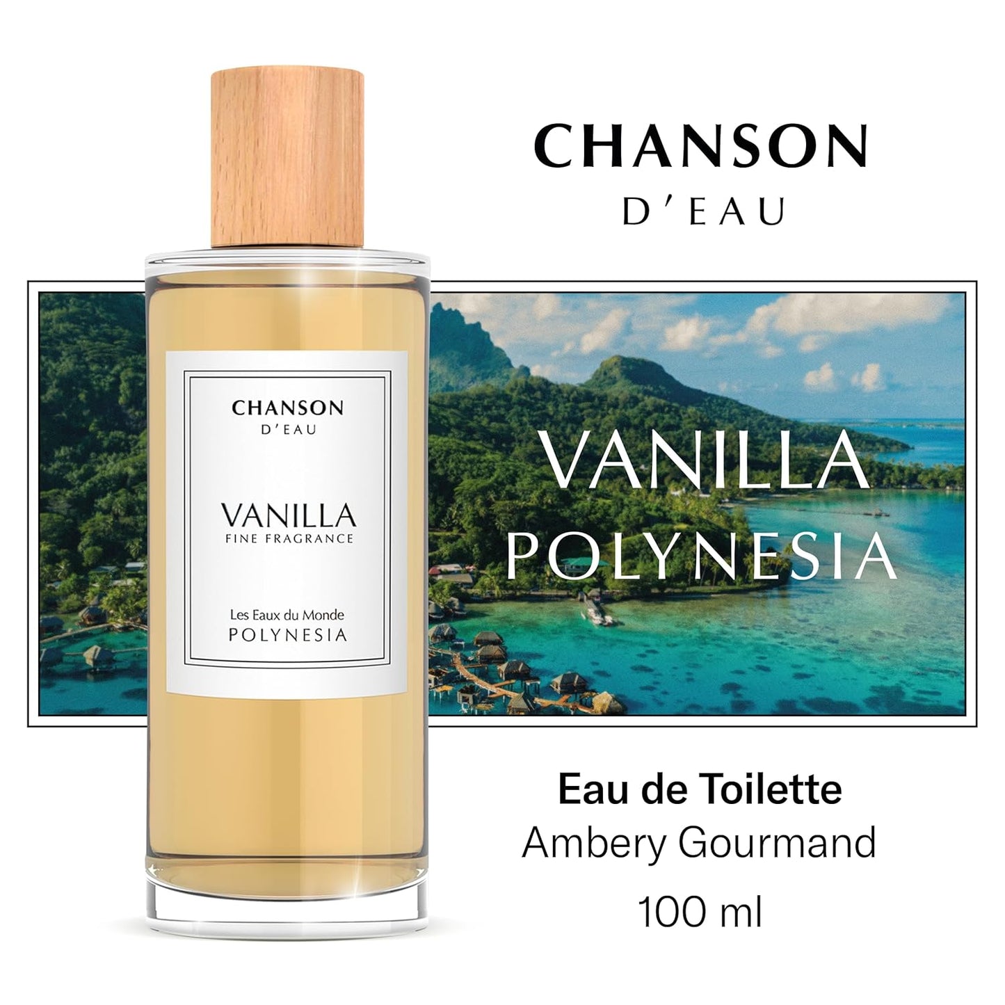 Chanson Vanilla Eau de Toilette - Women's Fragrance with Pear & Sugar Notes | 3.4 fl oz Travel Size