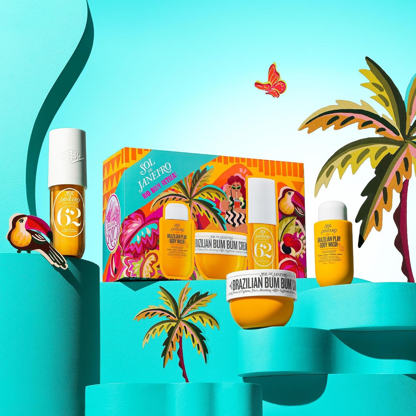 Sol de Janeiro Gift Set - Brazilian Bum Bum Cream & Play Body Wash | 5 fl oz & 3 fl oz