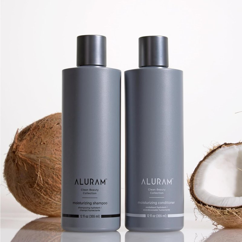 Coconut Water Moisturizing Shampoo - Clean Hydration & Shine for Medium to Coarse Hair | 12 Fl Oz