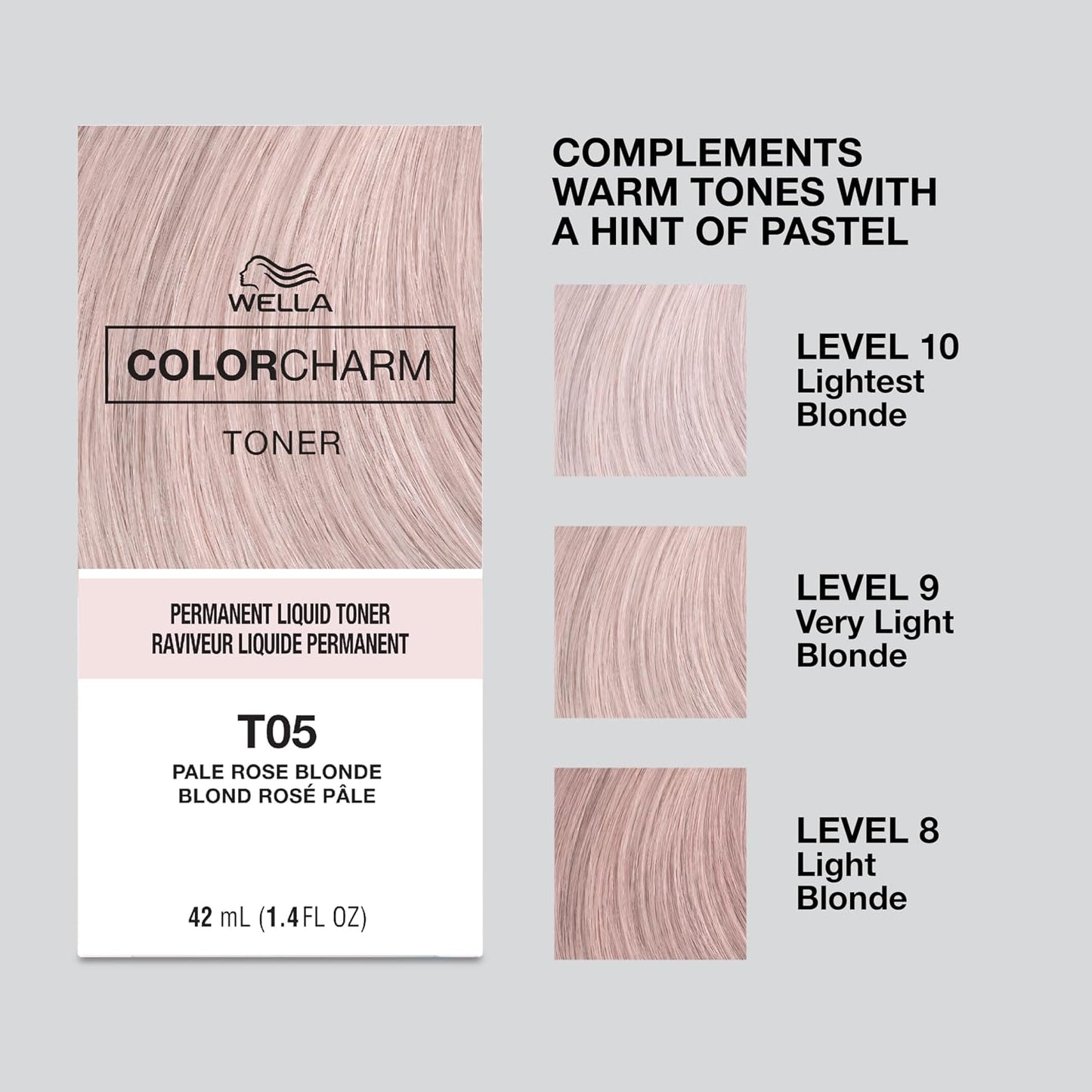 COLORCHARM Permanent Liquid Hair Toners - Neutralize Brass for Healthy Blondes | Vegan & Paraben-Free