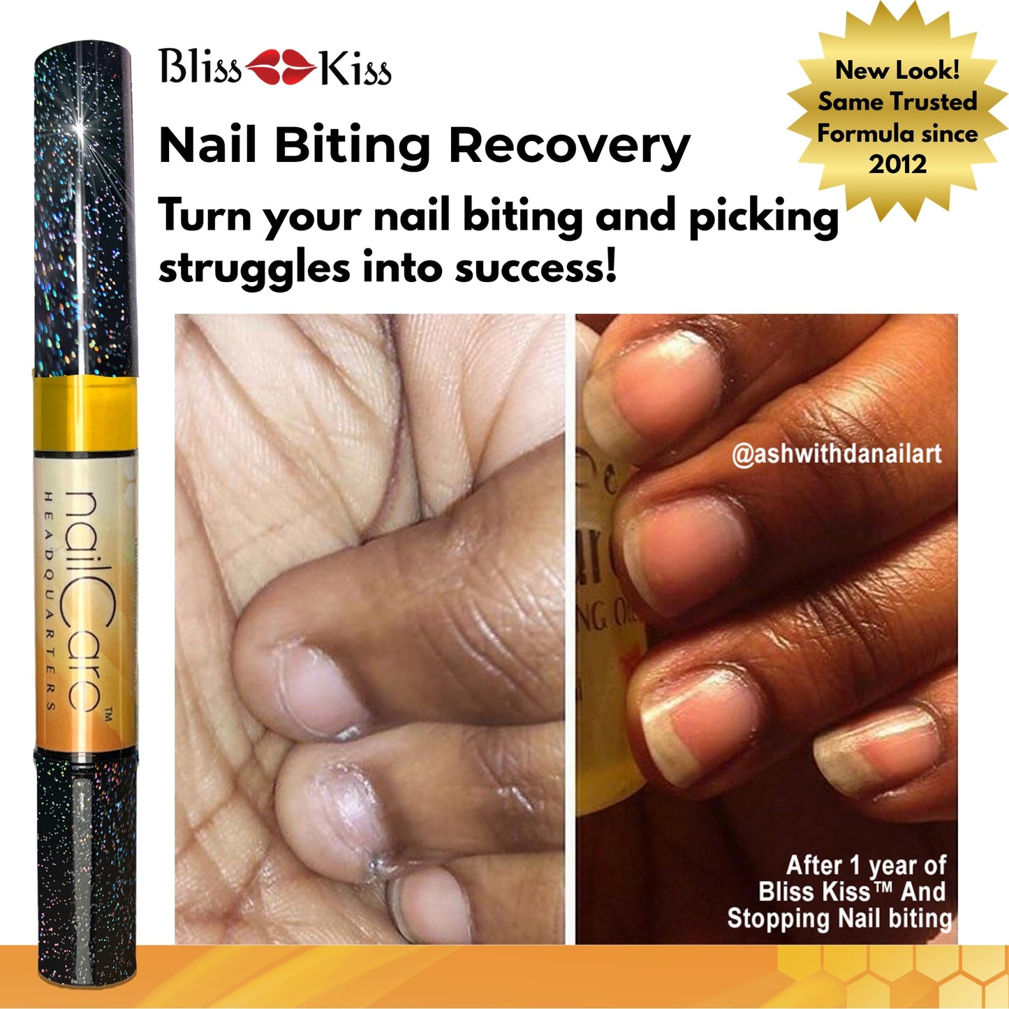 Nail Care Headquarters Simply Pure Cuticle Oil Pen for Nails - Nail Strengthener & Growth Serum for Damaged Nails, Hangnails w/Jojoba cuticle oil—Milk & Honey Fragrance