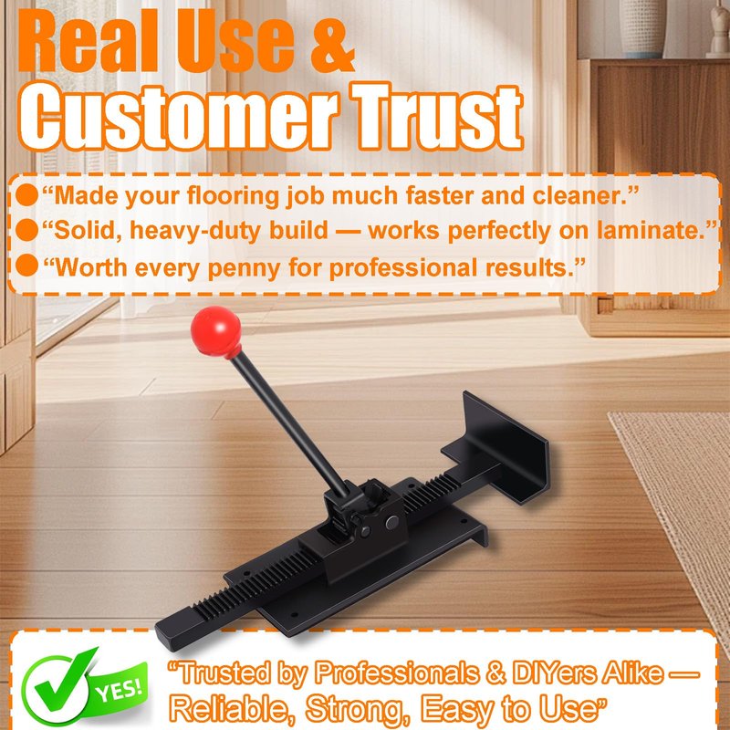 Heavy Duty Ratcheting Hardwood Floor Jack Tool for Wood, Laminate & Vinyl Flooring,Flooring Jacks for Hardwood Floors, Professional Board Tightening & Positioning Aid ﻿