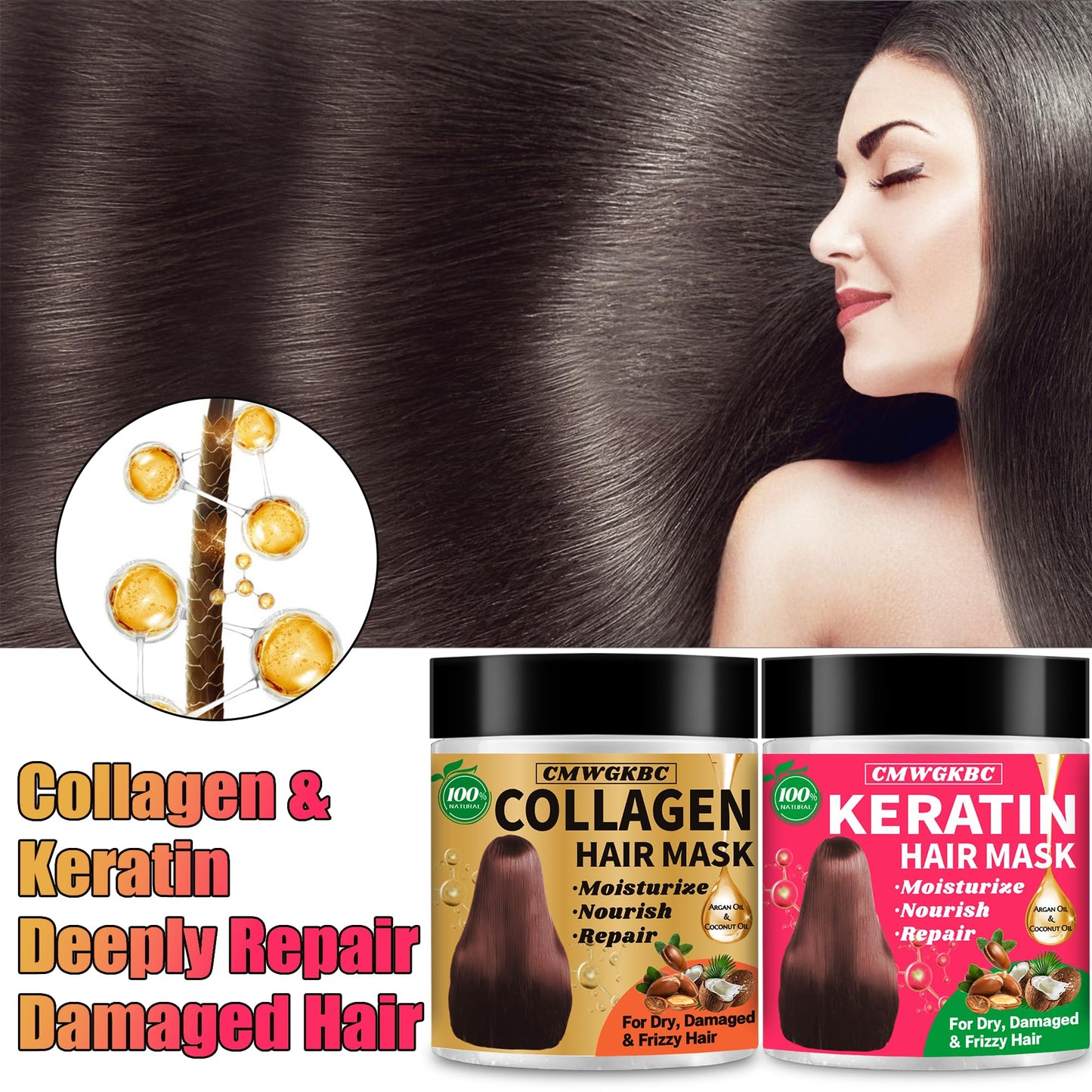 Deep Conditioning Hair Mask,Keratin Hair Treatment & Collagen Hair Mask