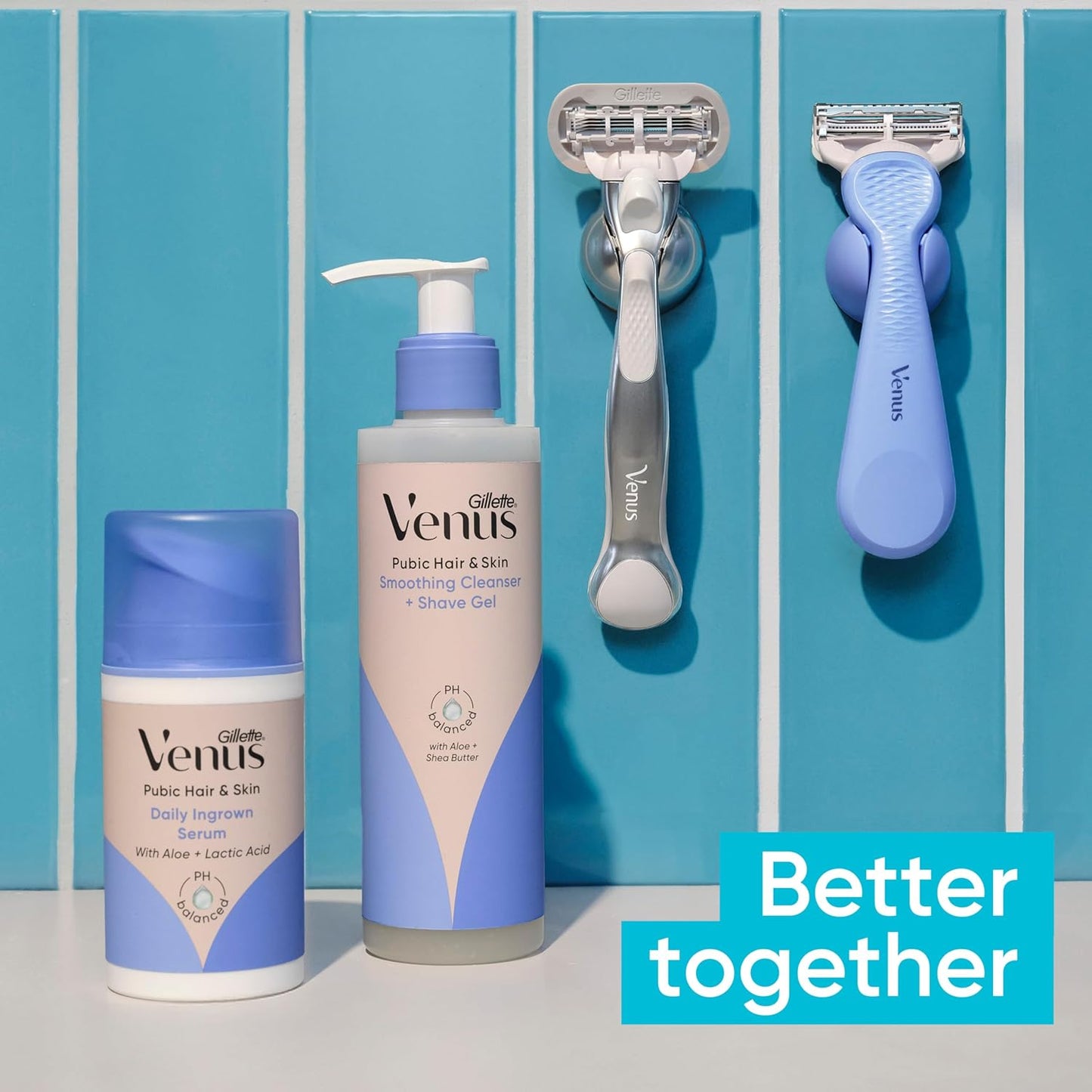Gillette Venus Women's Razor Set - Intimate Grooming for Pubic & Body Hair | 1 Pubic & 1 Body Razor