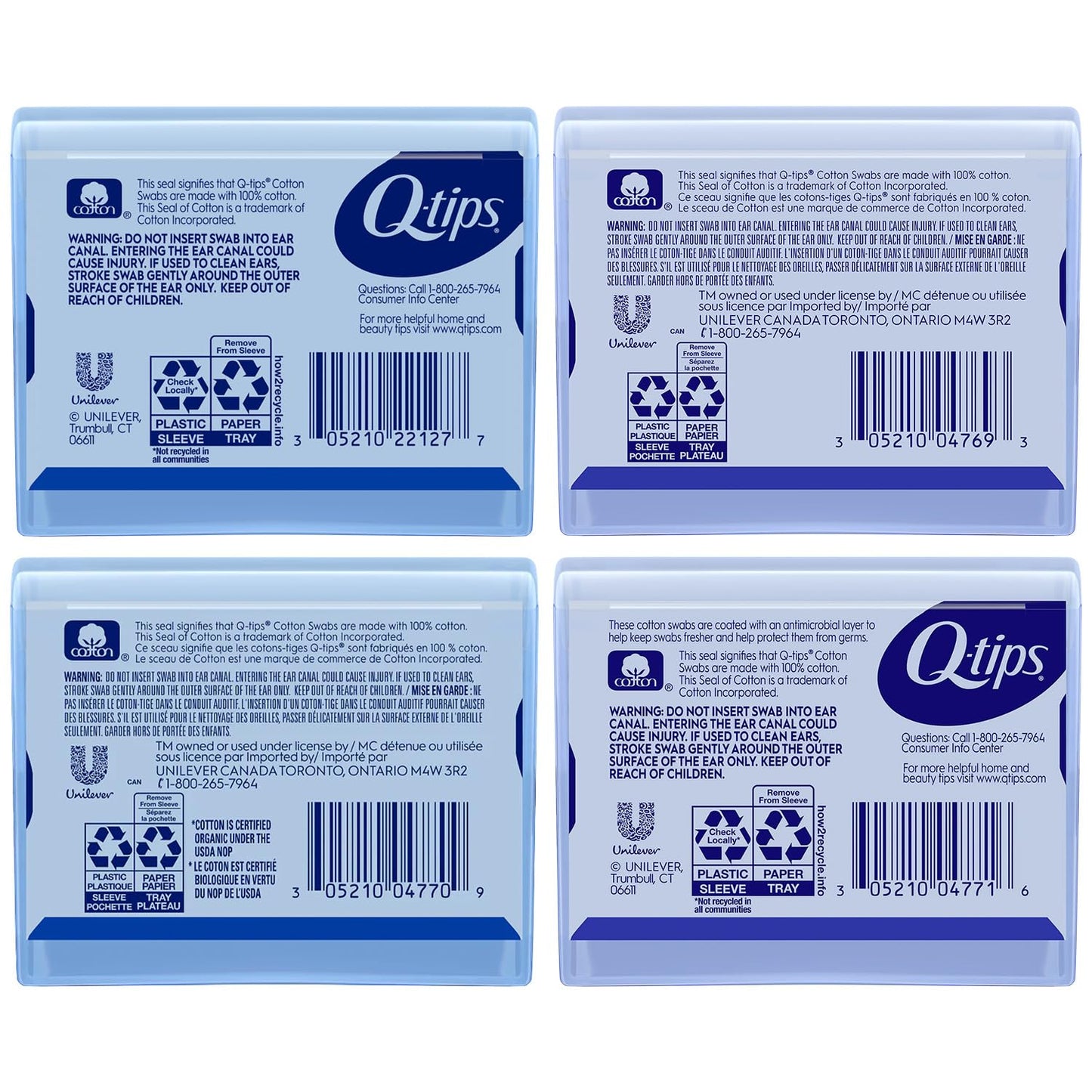 Q-tips Cotton Swabs - Organic Precision Tips for Hygiene | 30 Count Pack