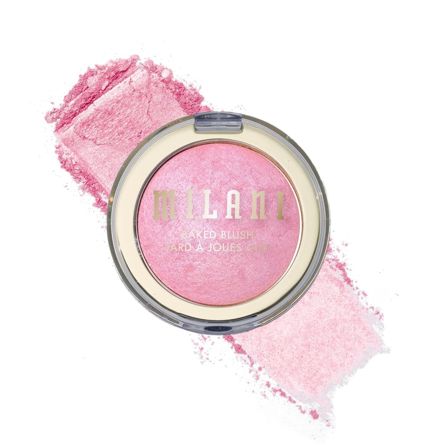 Milani Baked Blush - Cruelty-Free Powder Blush for Cheeks | Shape, Contour & Highlight - Dolce Pink