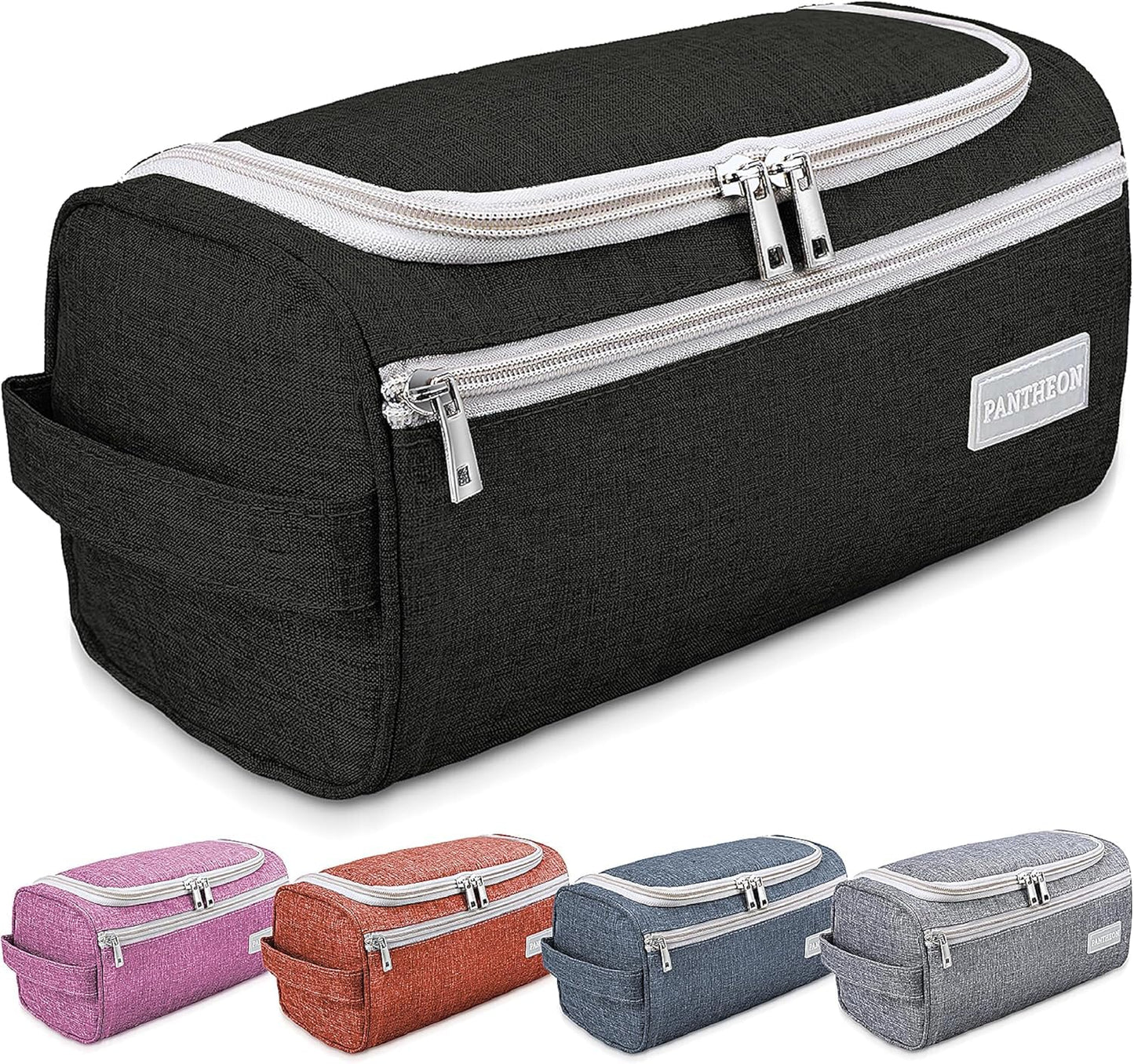 emissary Hanging Travel Toiletry Bag for Men, Dopp Kit - Black