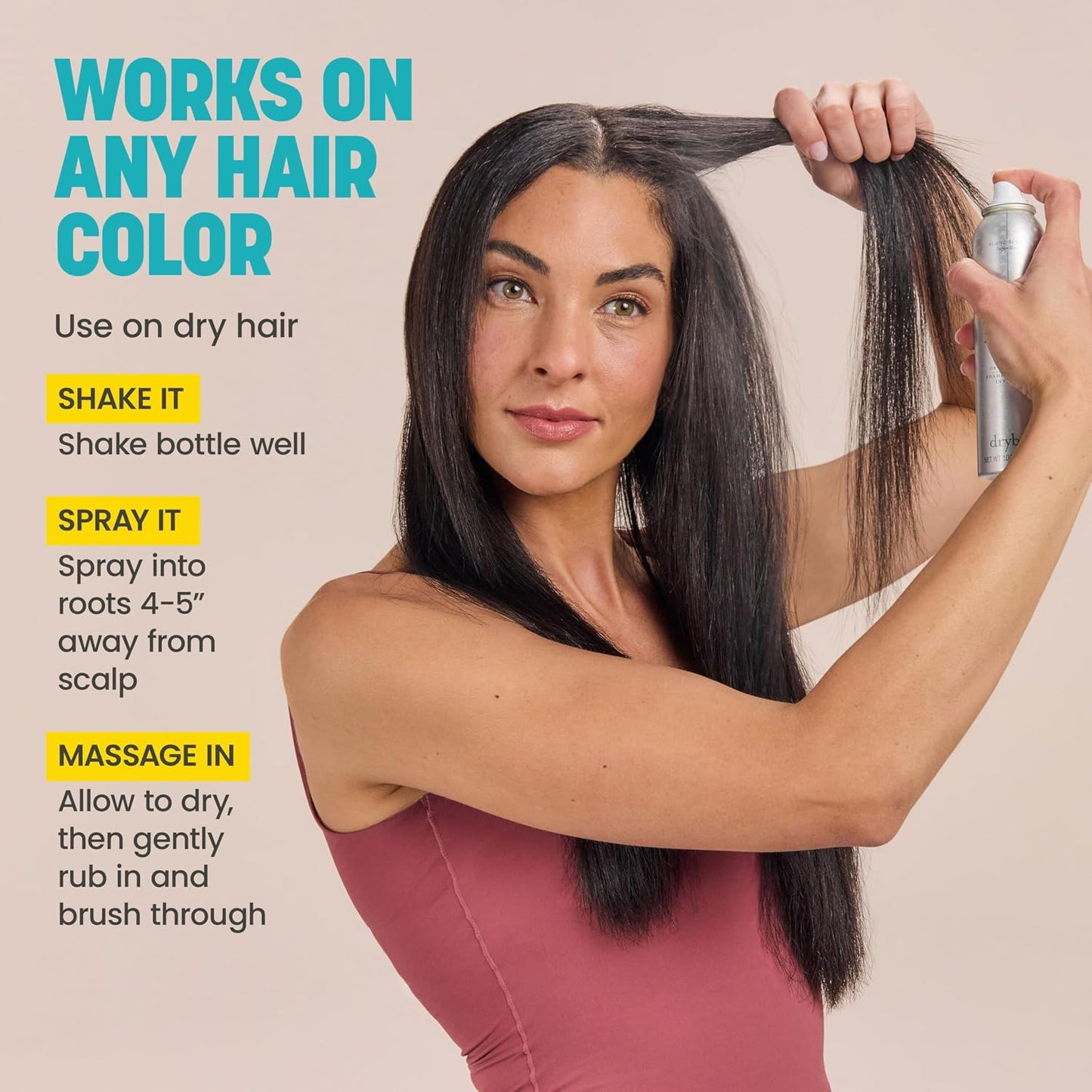 Drybar Detox Invisible Dry Shampoo Spray - Absorbs Oil & Refreshes Hair | 3.8 Oz, Blanc Scent
