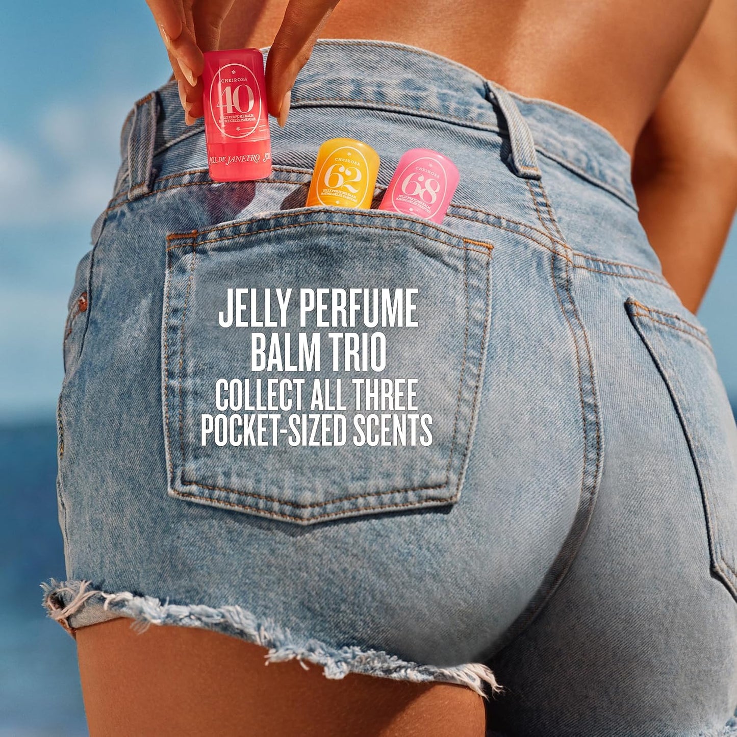 Jelly Perfume Balm Trio - Pocket-Size Solid Perfume Set with Cheirosa 62, 68 & 40