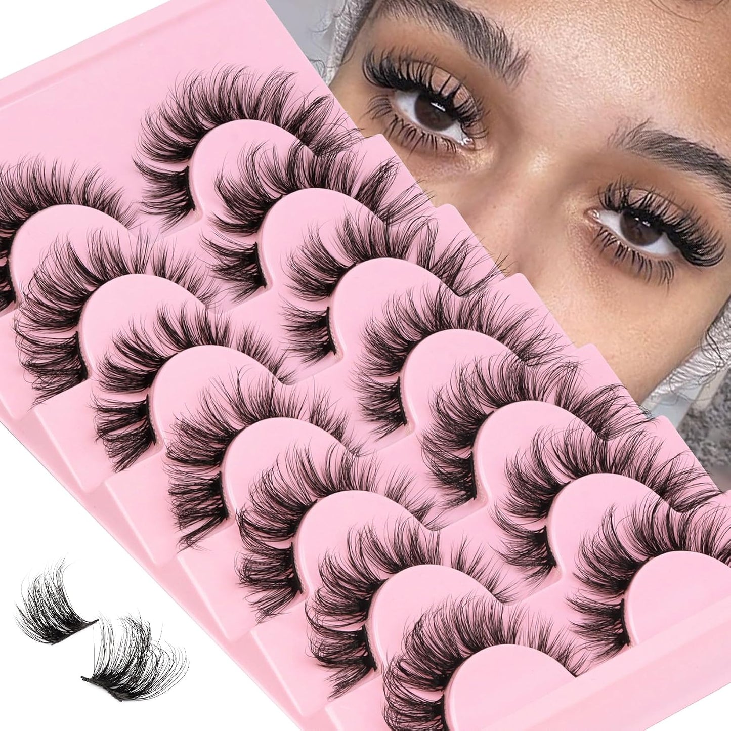Manga Eyelash Clusters - Spiky Individual Lashes for Volume & Cosplay | 80Pcs C Curl