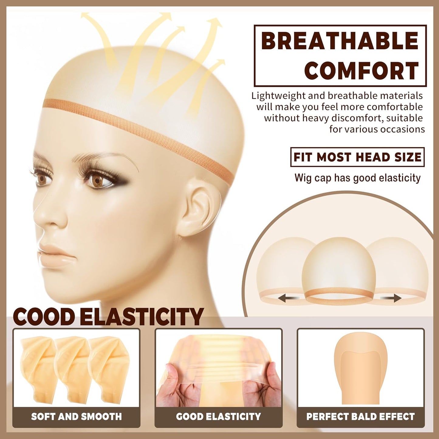 Bald Caps for Halloween Makeup - Latex Costume Accessory for Adults | Unisex Design