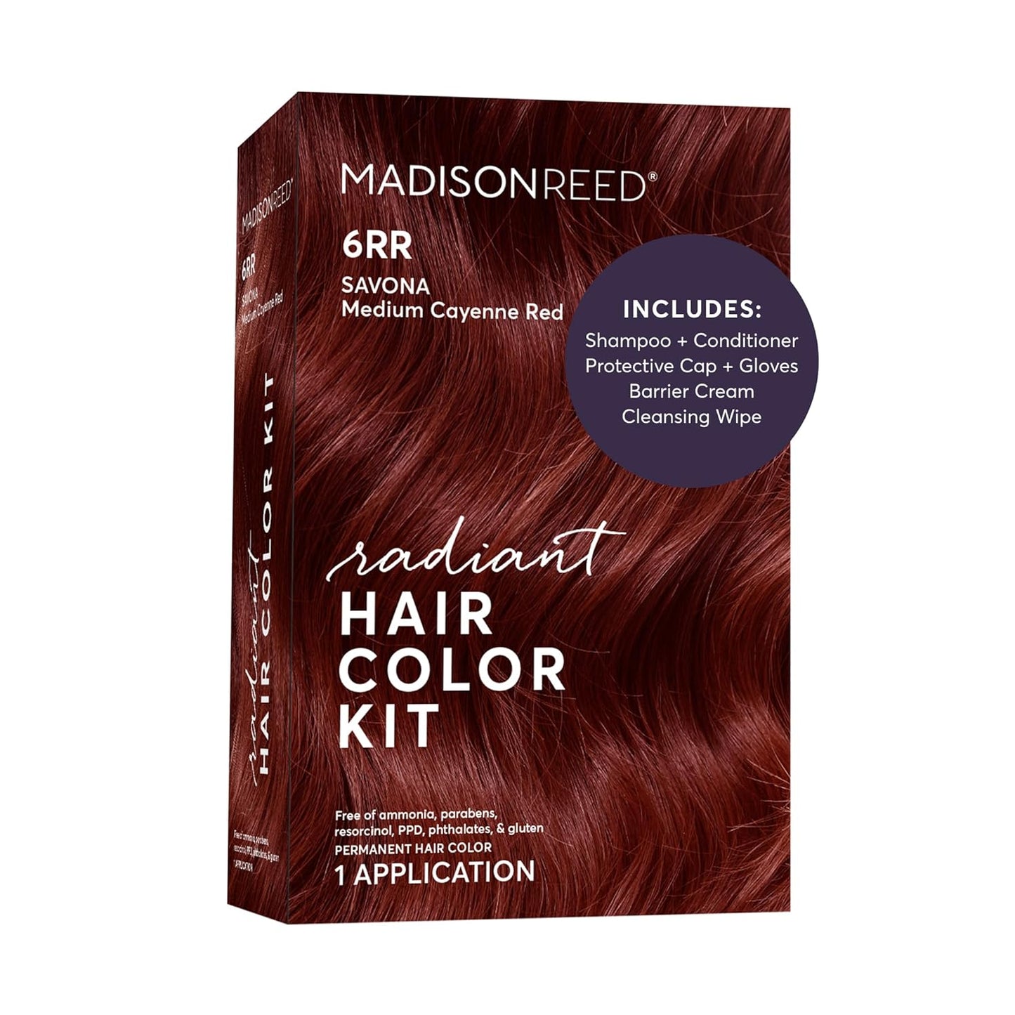 Madison Reed Radiant Hair Color Kit - 5RV Dark Garnet Red | Vivid Permanent Dye for Bold Color & Maximum Shine