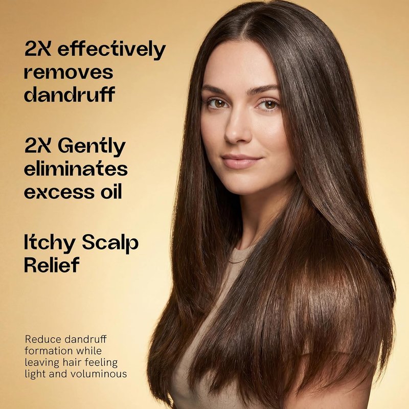 Anti-Dandruff Shampoo - Oil & Flake Control for Itchy Scalp Relief | 13.5 Fl Oz, All Hair Types