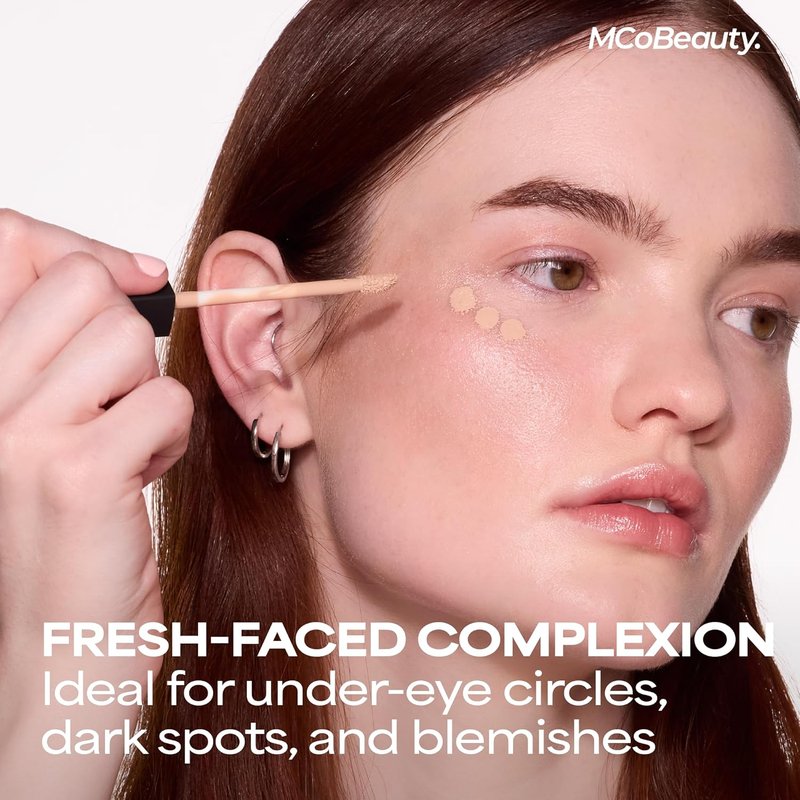 Brighten & Perfect Cream Concealer - Medium Deep Bronze | Hydrating, Buildable Coverage for Dark Circles & Blemishes, Vegan & Cruelty-Free