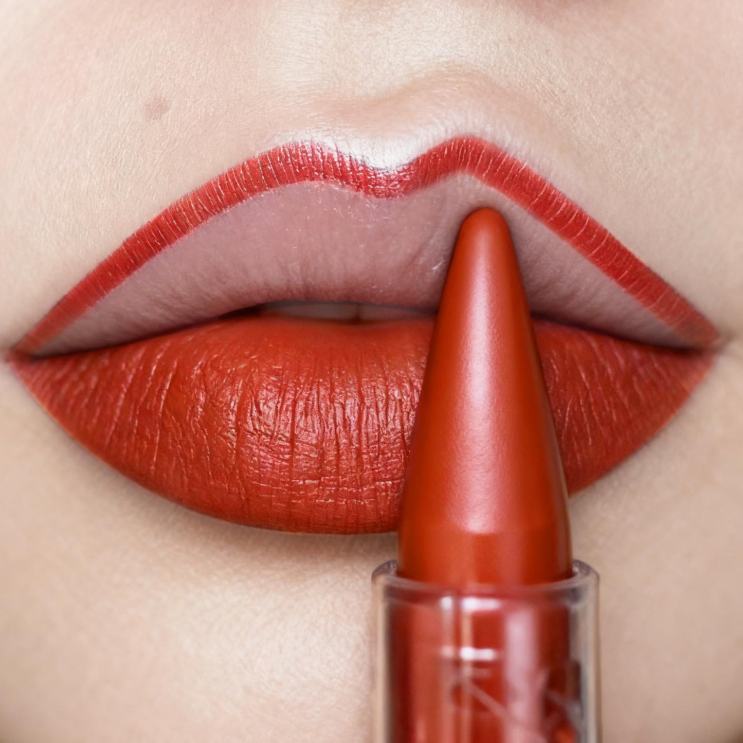 Depuplum Orange Red Lipstick Gradient Matte Lipsticks Lip Liner Combo for Women Waterproof Long Lasting Lip Stick Lip Liner and Lipstick Combo for Mother's Day, E5