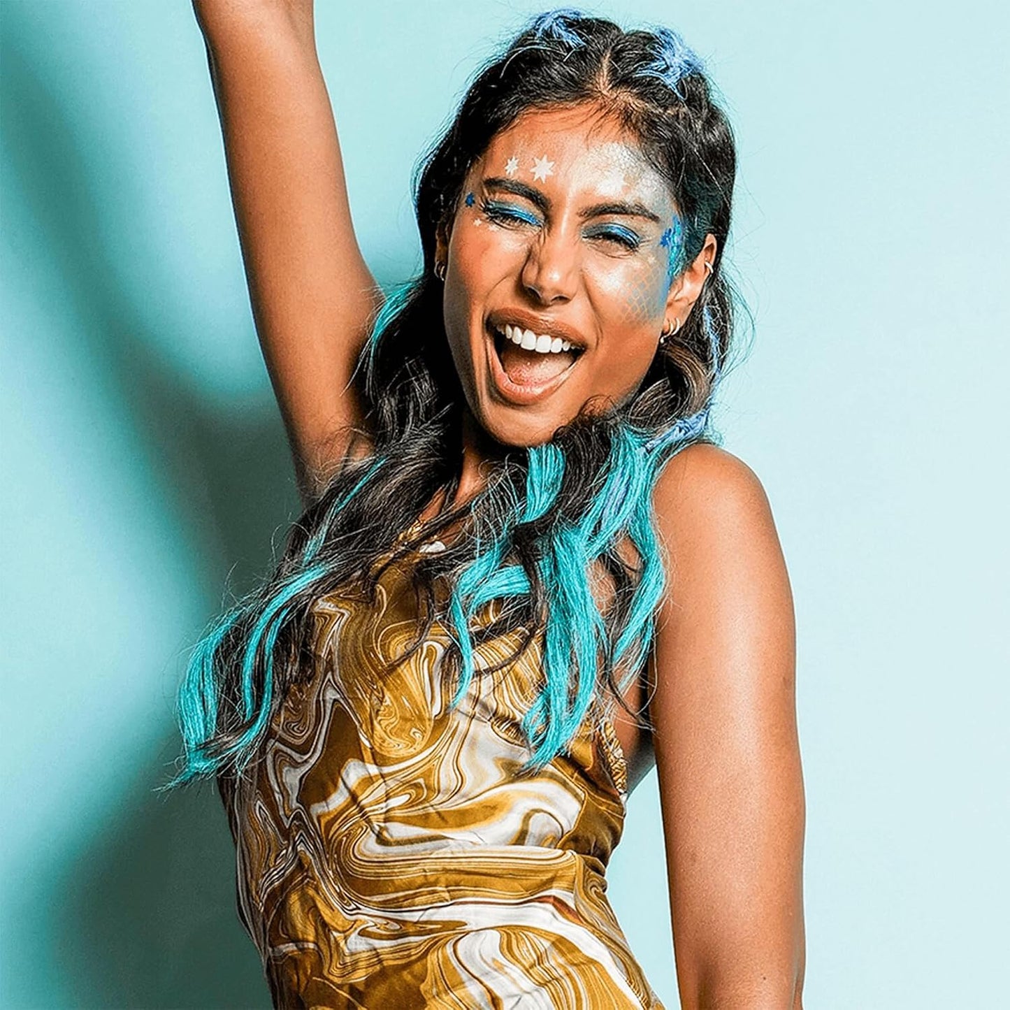Aqua Hair Chalk - Vegan Temporary Hair Color | Easy Application & Effortless Wash Off | 0.34 Fl Oz