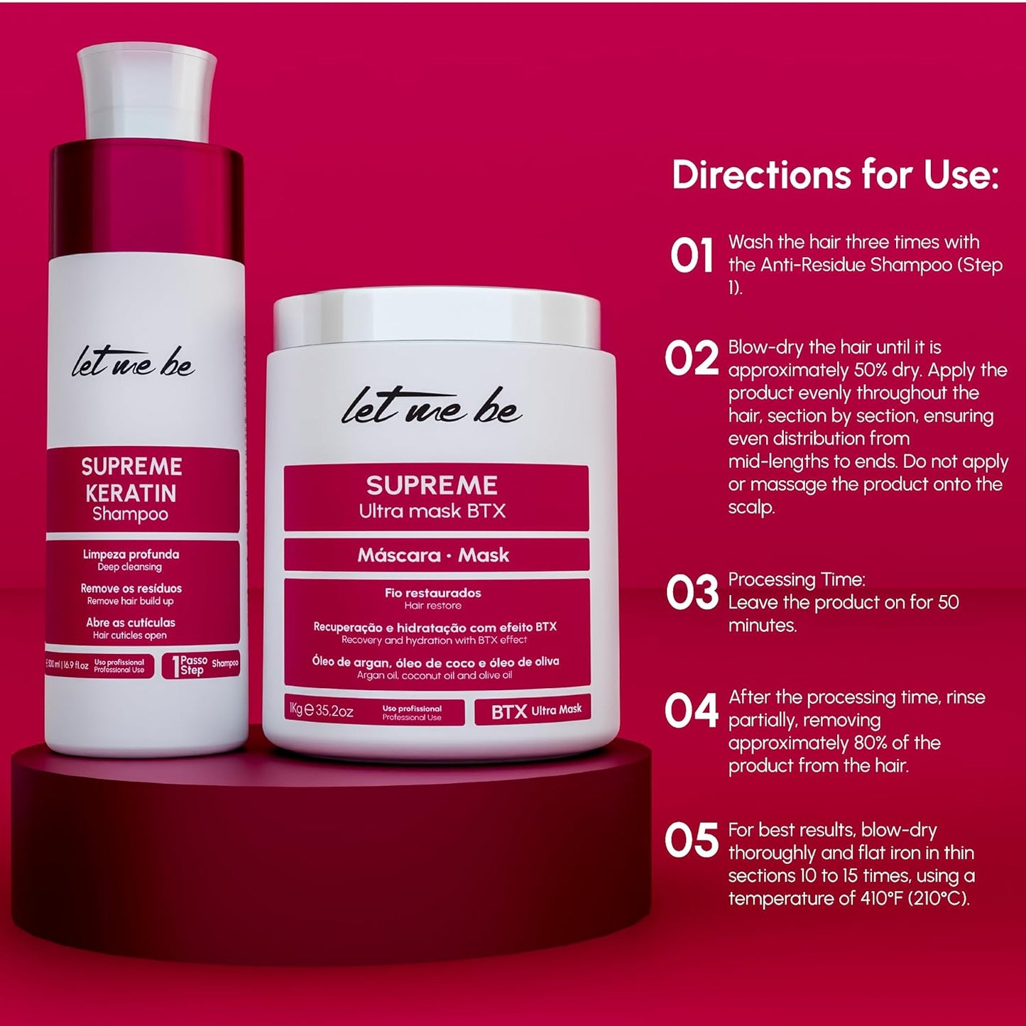 Supreme Hair Care Bundle - Nourishing Shampoo & Botox Treatment | 500ml & 1kg