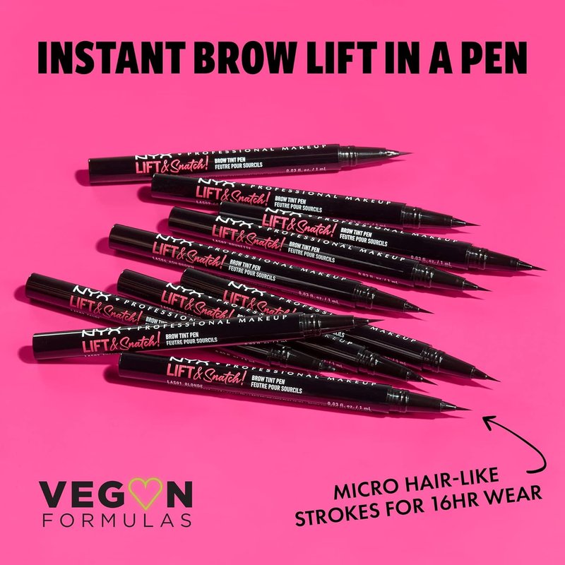 NYX Eyebrow Tint Pen - Lift & Snatch, Espresso | Pack of 2 for Perfect Brows