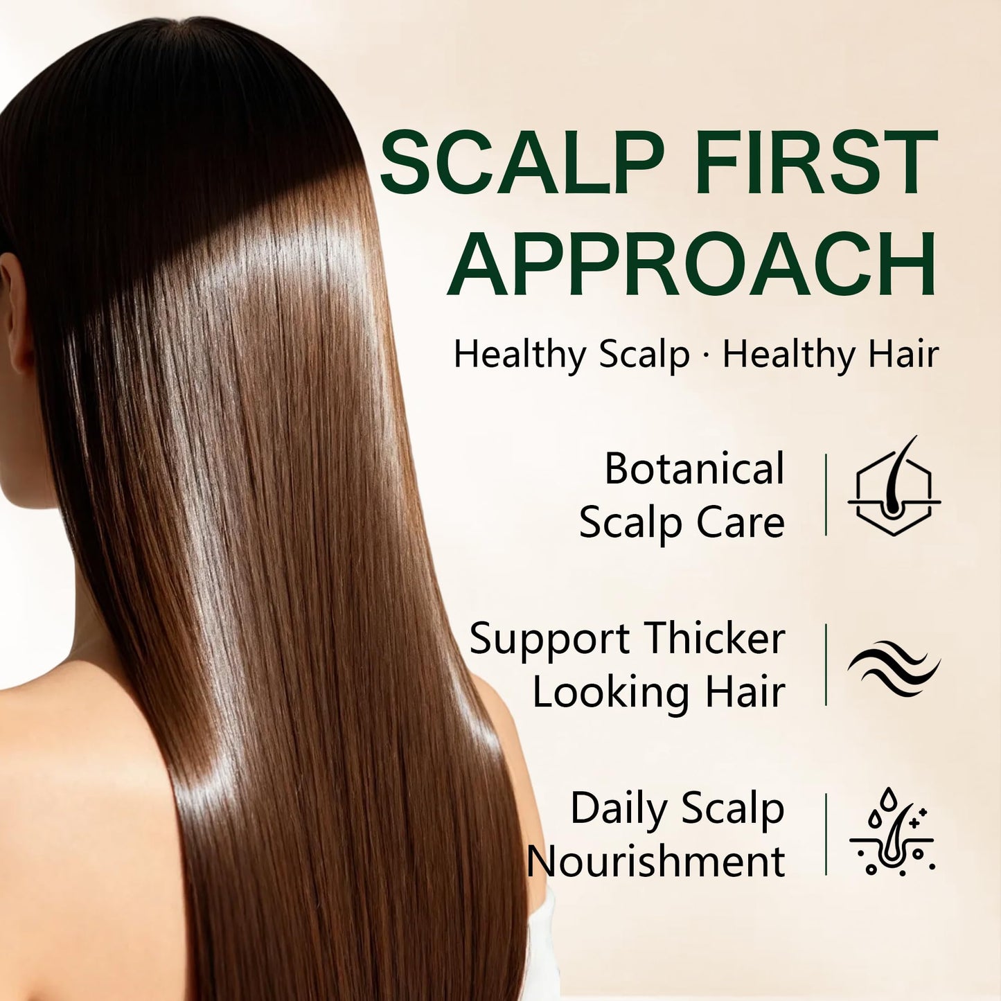 Roota Advanced Hair Growth Roll-On Serum | Saw Palmetto, Rosemary & Pea Extract | Supports Fuller, Healthier Hair | Clean, Non-Greasy Formula for Men & Women | 20ml Pack(1PC)