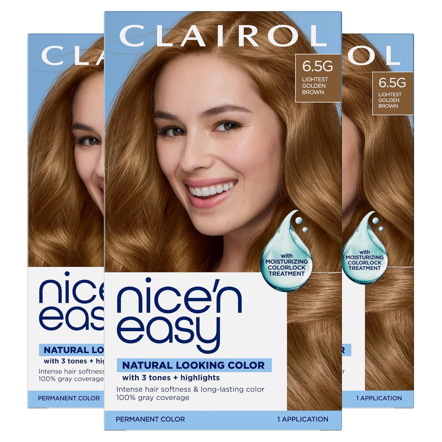 Clairol Nice'n Easy Permanent Hair Dye - Blackest Black | 100% Gray Coverage & Long-Lasting Shine | Single Pack