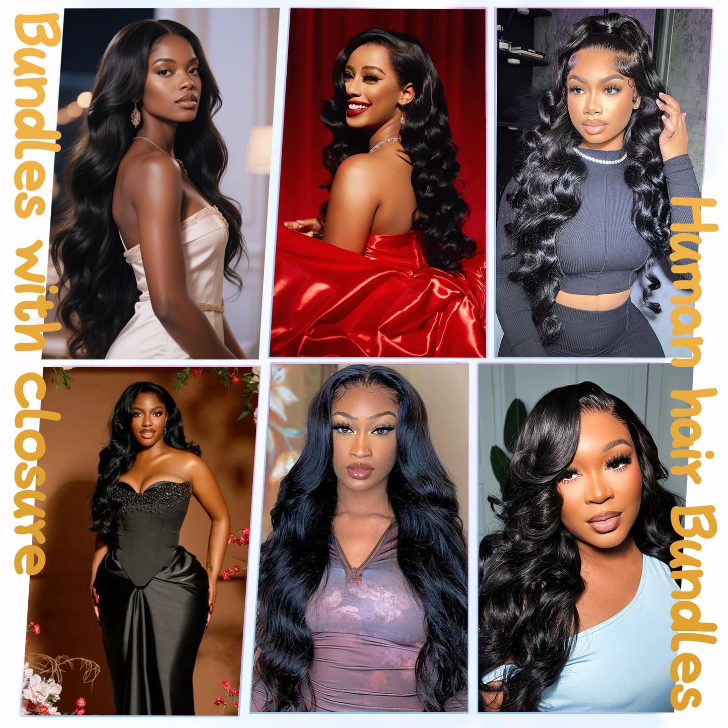 12A Human Hair Bundles with Closure 18 20 22 24+16 Inch Brazilian Body Wave 4 Bundles Human Hair with 5x5 HD Lace Closure Unprocessed Virgin Human Hair Natural Black