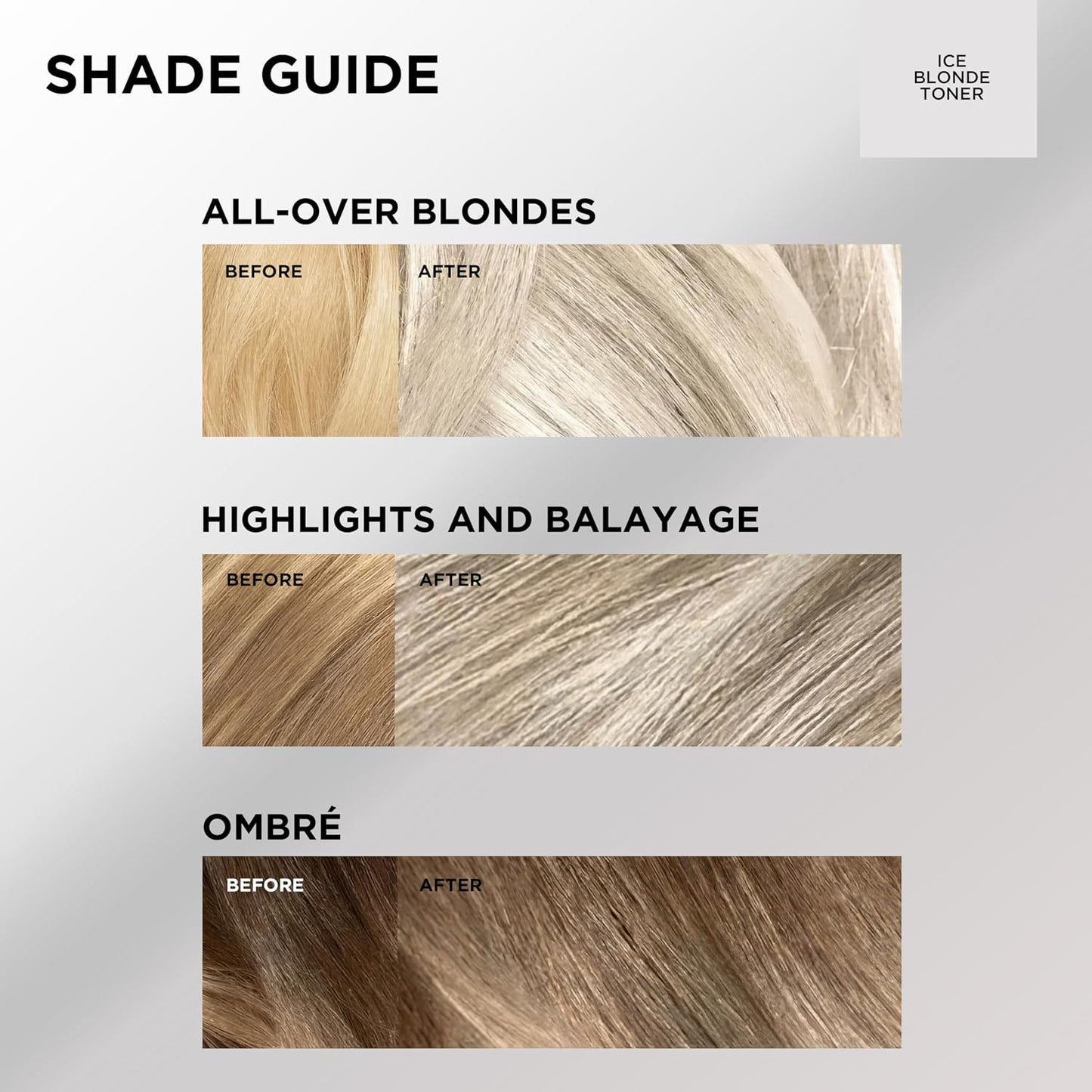 L’Oreal Paris Feria Ice Blonde Hair Toner - Ammonia Free Demi-Permanent Color, 1 Application