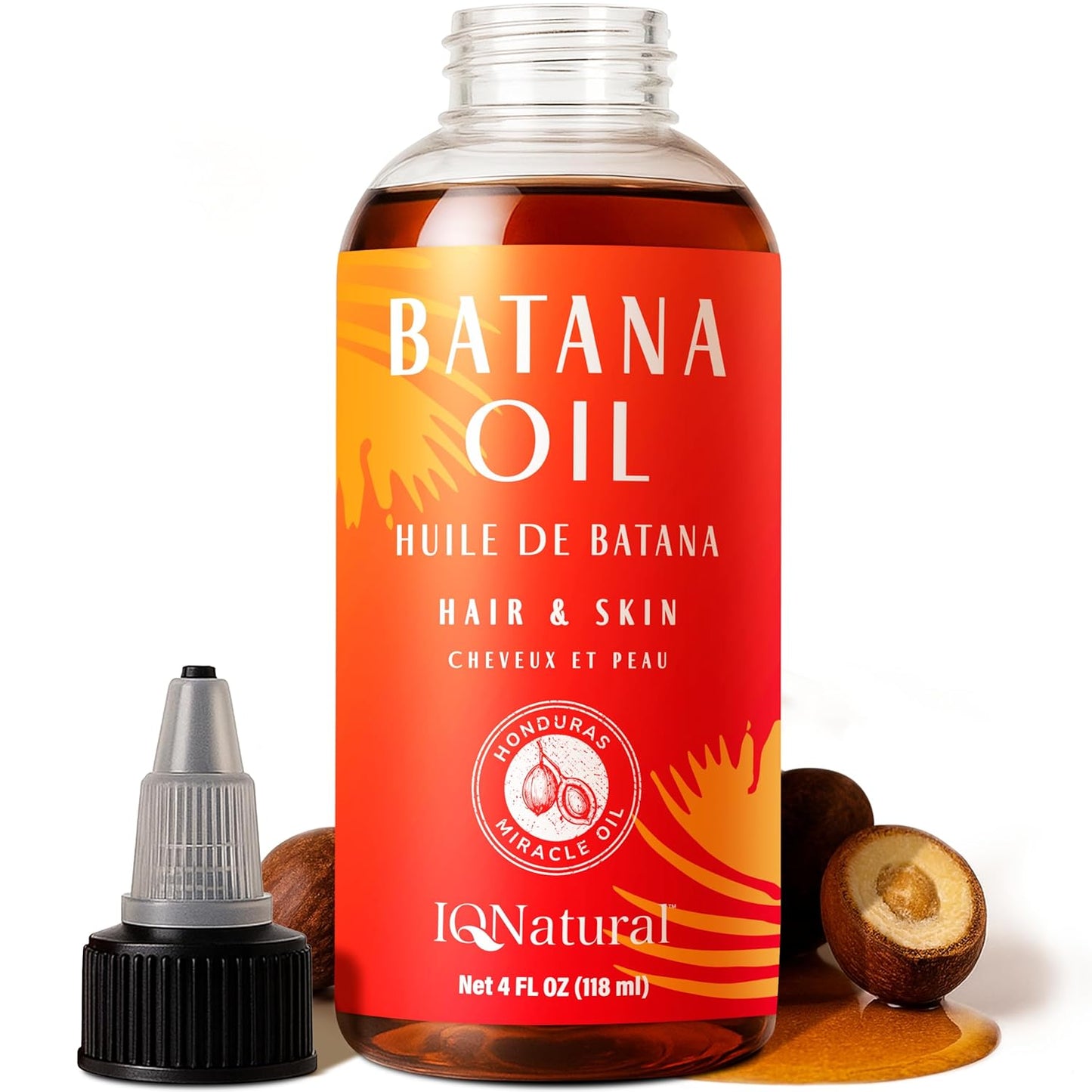 Organic Raw Batana Oil for Hair Growth - Pure Natural Moisturizer for Thicker, Stronger Hair | 4oz