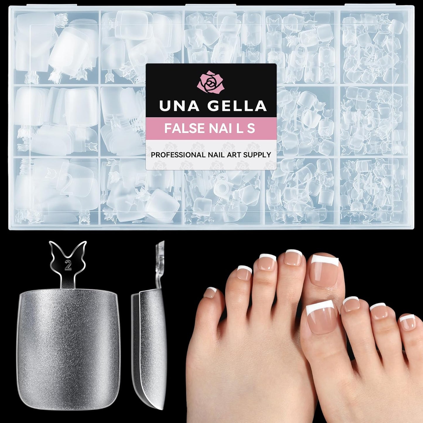 Short Oval Almond Fake Nails - 504pcs Press-On Gel Nail Tips for Home DIY & Salon | 12 Sizes Available