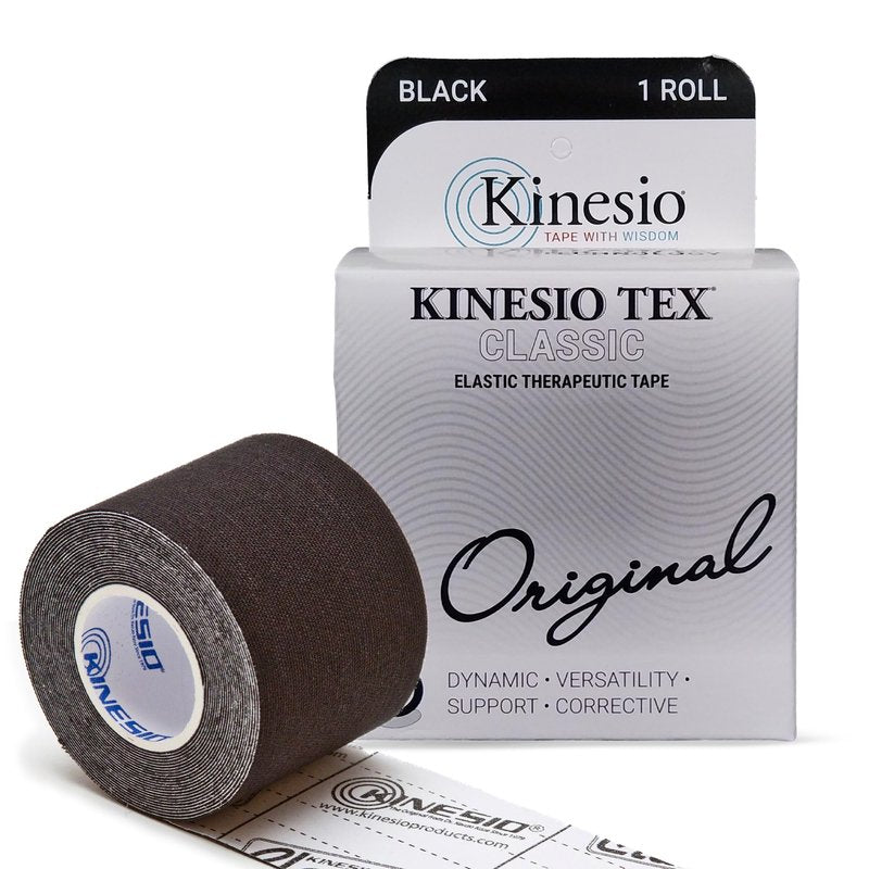 Kinesio Taping - Elastic Therapeutic Athletic Tape Tex Classic - Black – 2 in. x 13 ft