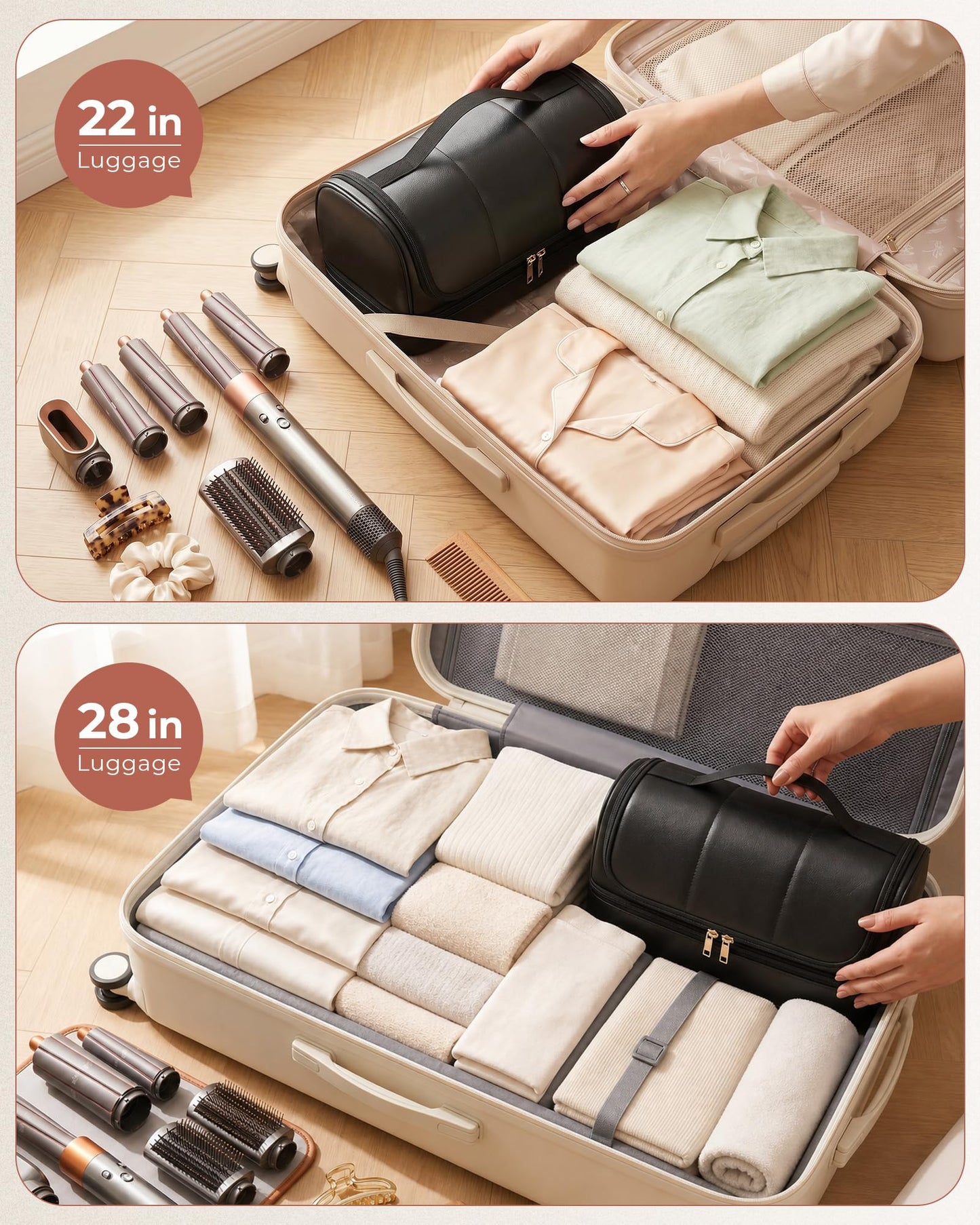 Noldena Hair Tools Travel Bag Compatible with Dyson Airwrap