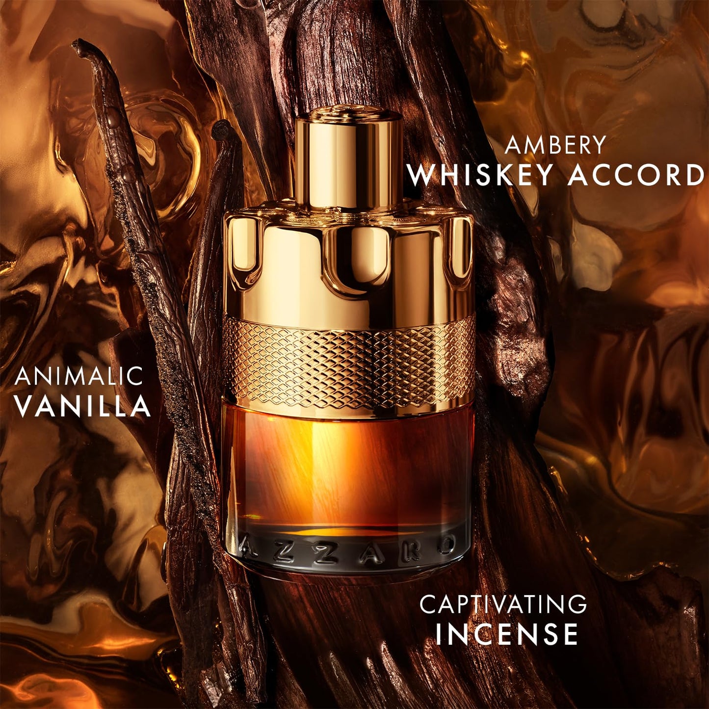Azzaro Forever Wanted Absolu - Men's Cologne with Incense, Whisky & Vanilla - Long-Lasting Luxury Fragrance