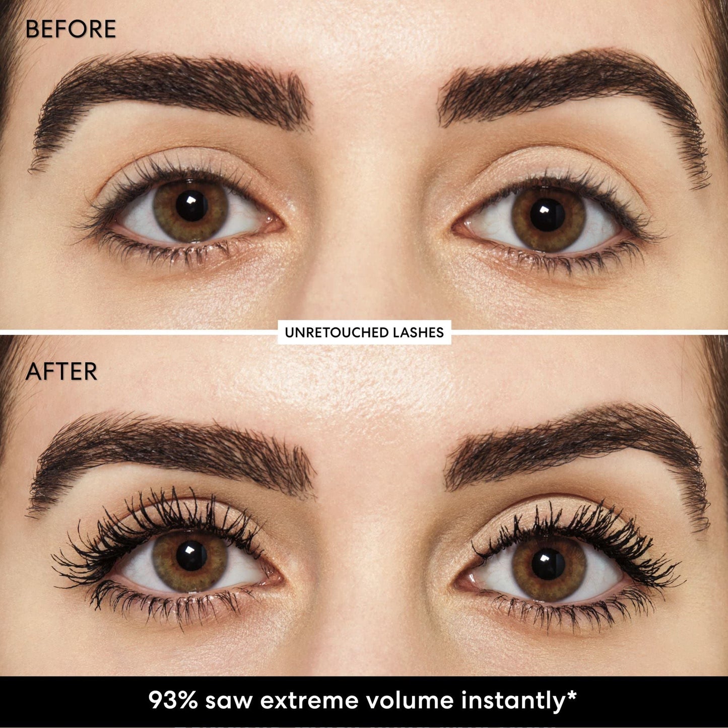bareMinerals Mini Maximist Phyto-Fiber Volumizing Black Mascara for Visibly Thicker Lashes, All-Day Wear, Waterproof Mascara Black, Travel Size, Vegan
