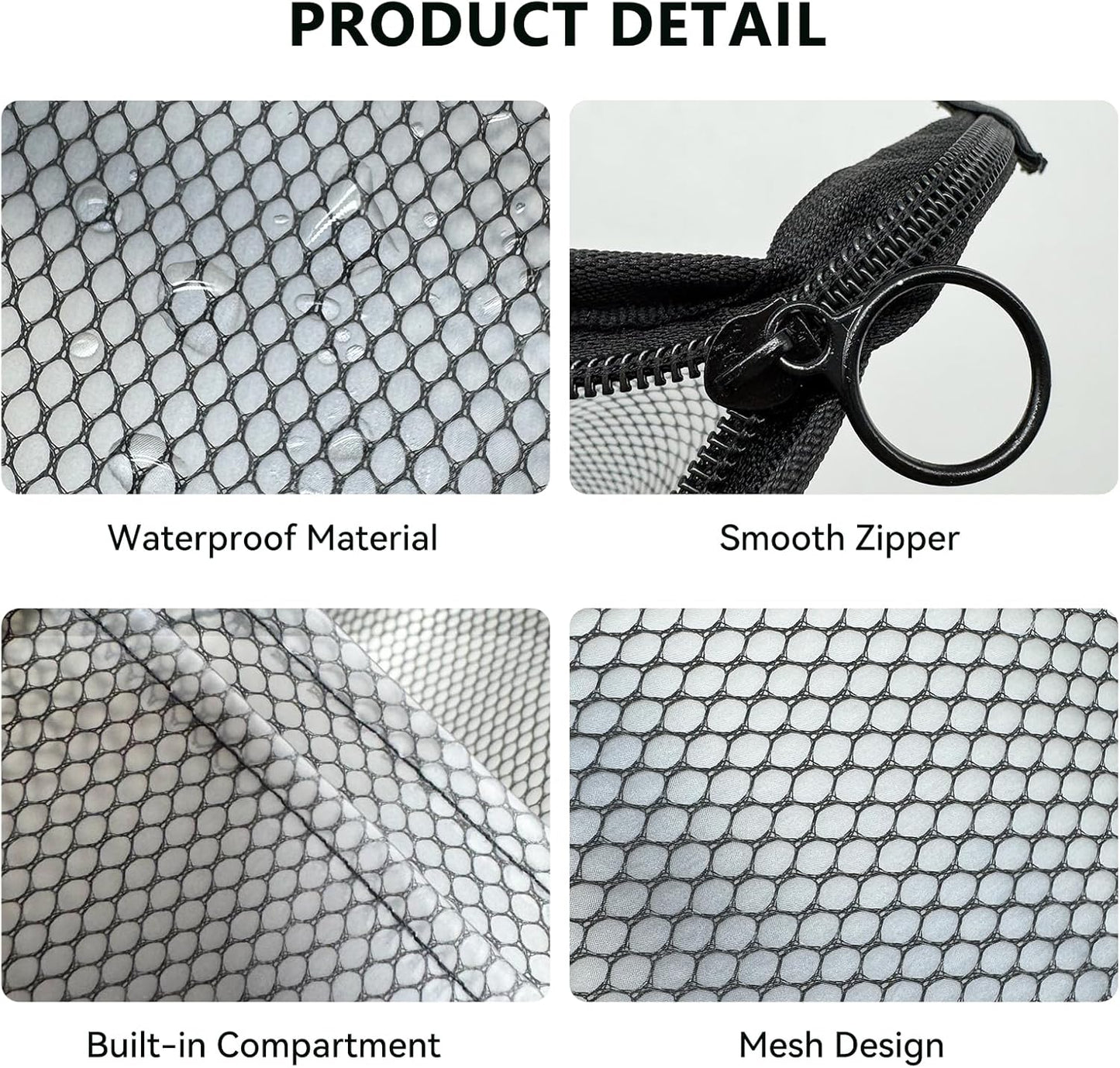 Portable Travel Toiletry Bag - Waterproof EVA Hanging Cosmetic Organizer | Lightweight & Compact (White)