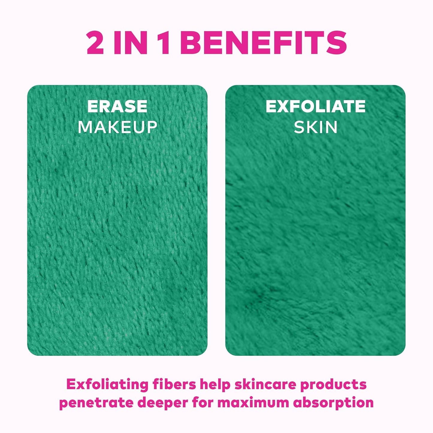MakeUp Eraser PRO - Effortlessly Remove All Makeup with Water | Green, 1ct - Waterproof Mascara & Eyeliner Friendly