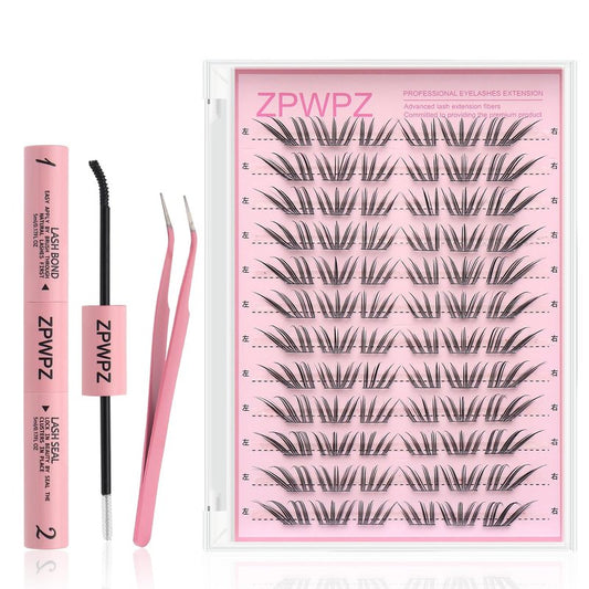 Eyelash Extension Kit - Wispy Lash Clusters for DIY Volume | 72 Pieces