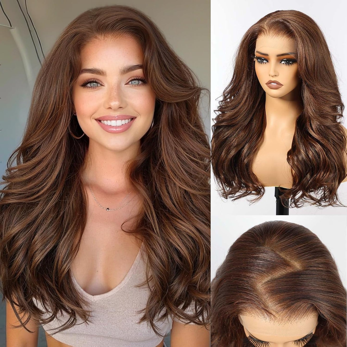 HAIRCUBE 13X4 HD Ombre Blonde Synthetic Lace Front Wig - Glueless Curly Design for Natural-Looking Hair