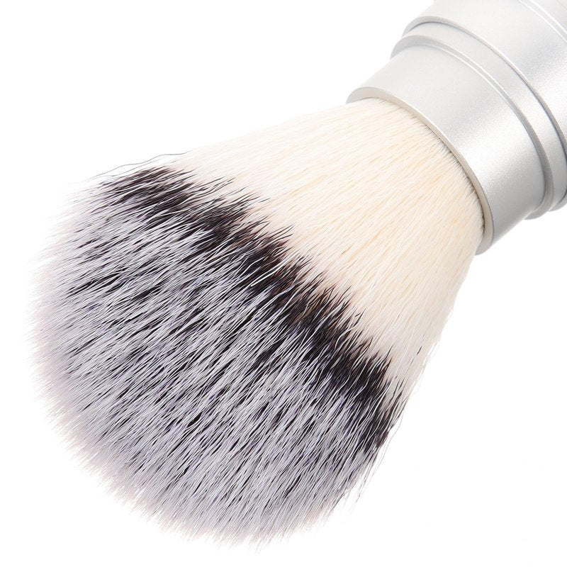 SEWCHICS Men Shaving Brush Travel Beard Brush with Soft Nylon Bristles Compact for Facial Cleansing and Shaving Grooming