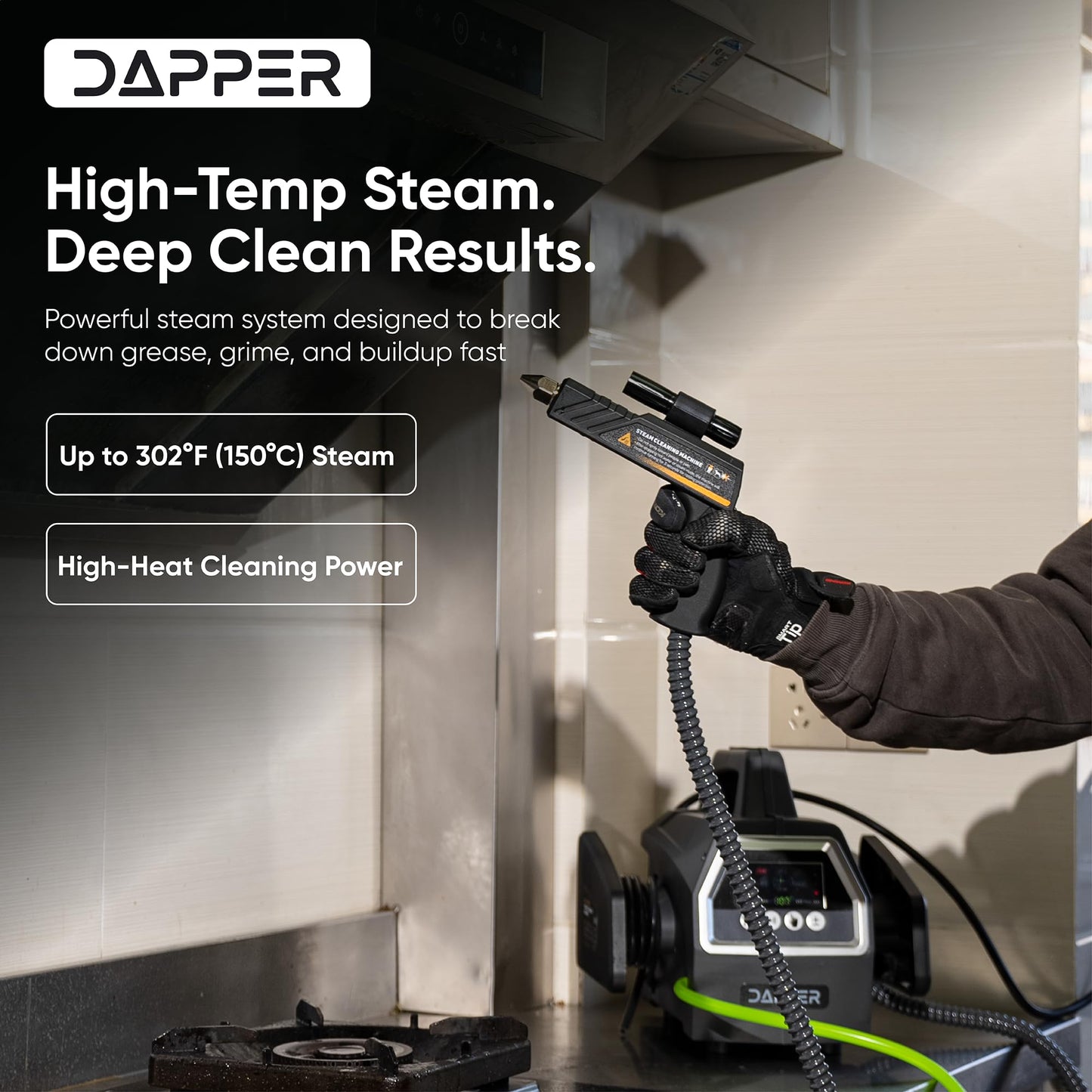 5-in-1 High Pressure Steam Cleaner, Portable Commercial Steamer for Grout, Tile, Car & Home Cleaning, 6 Bar High Heat Multi-Surface Cleaner, 2200W, 110V
