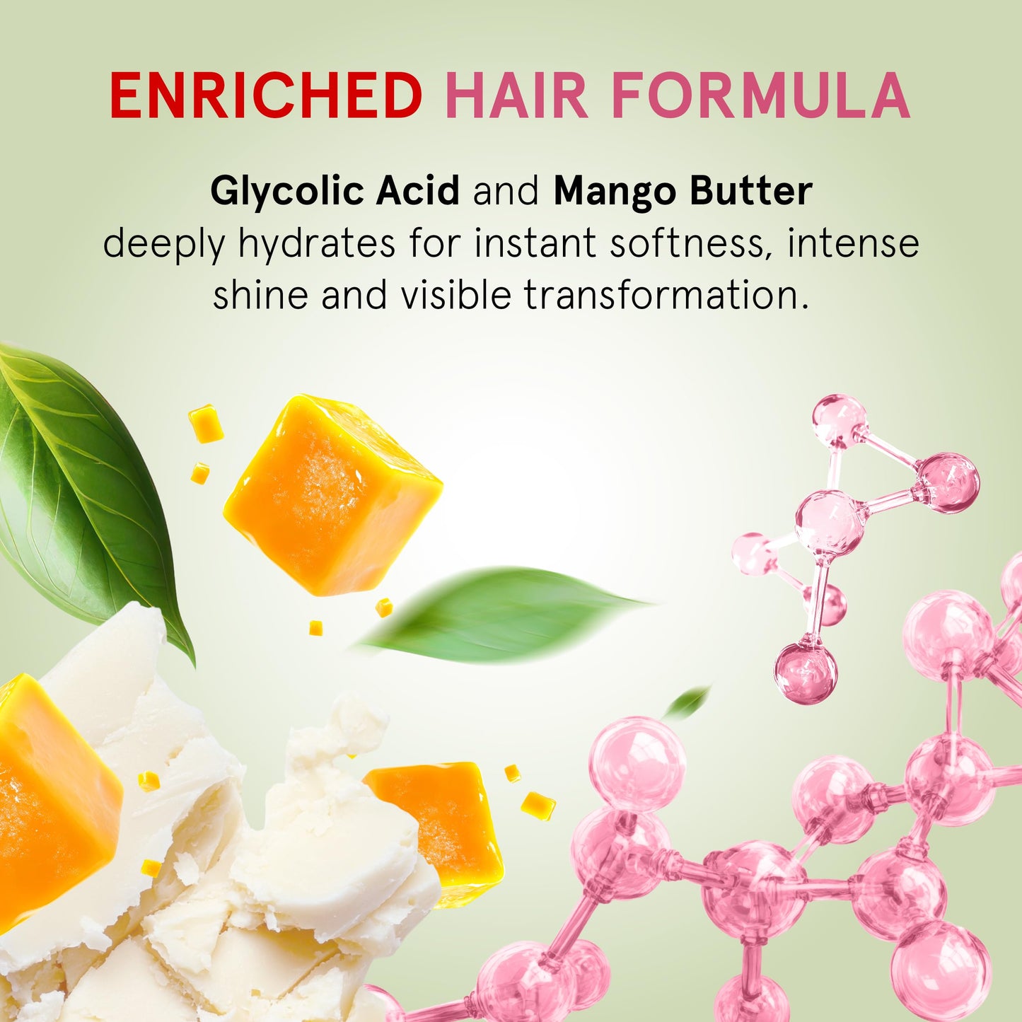 INOAR Glycolic Force Leave-In Conditioning Treatment for Deep Repair & Moisture, 6.8 fl oz