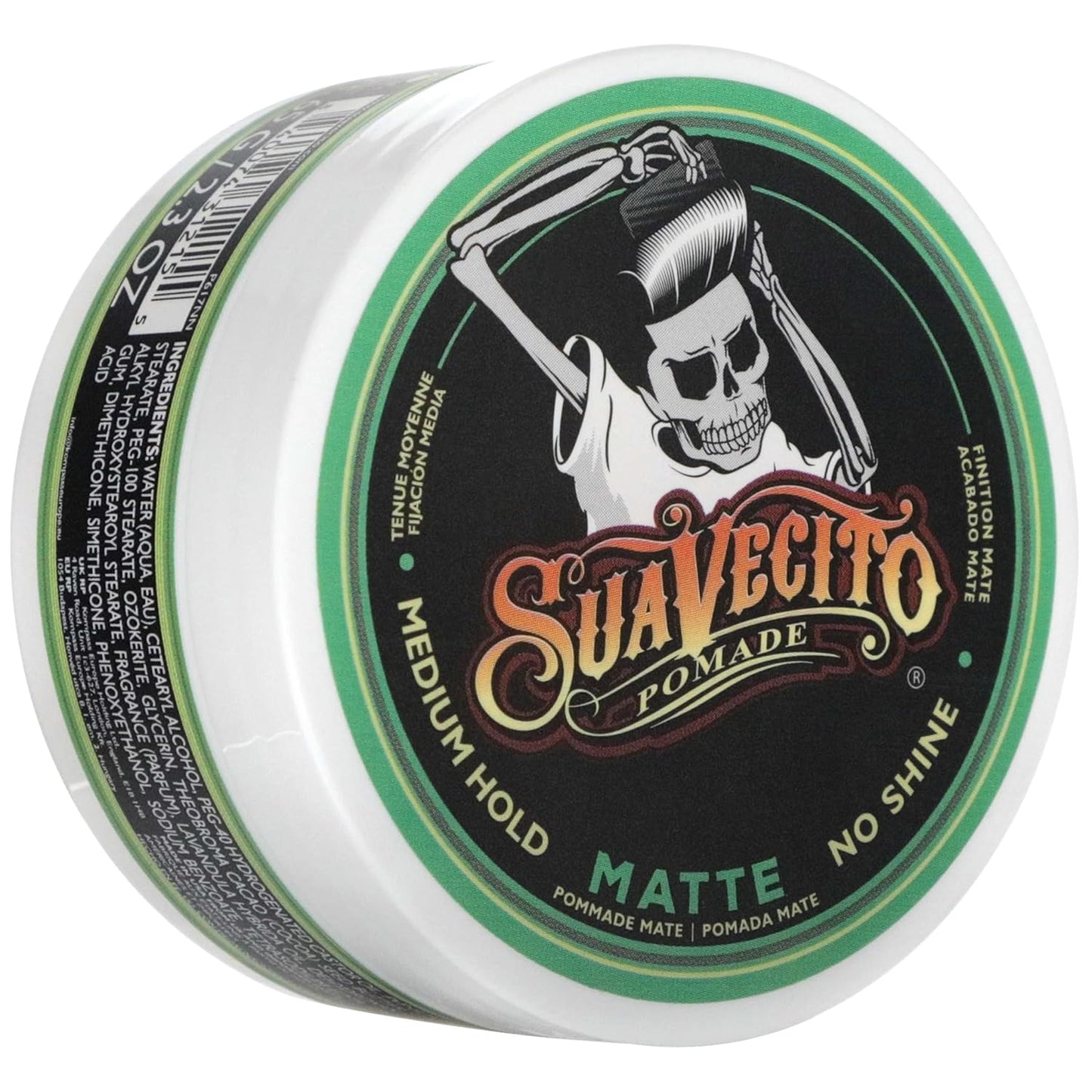 Suavecito Pomade - Matte Hair Paste For Men | Medium Hold, Shine-Free, 4 oz, 2 Pack