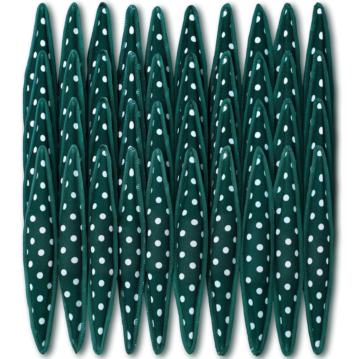 Soft Curlers Hair Rollers - 40 Pieces Heatless Satin Pillow Rollers for Overnight Styling | Black