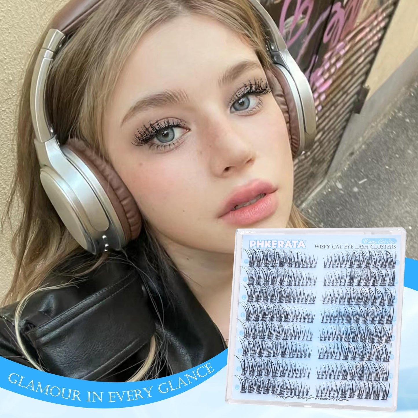 Natural Lash Clusters Wispy Eyelash Clusters Natural Lashes Clusters with Thin Band