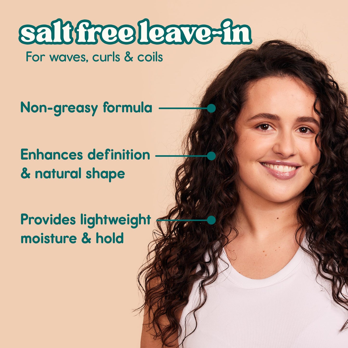 Nature Spell Curl Enhancing Leave-In Cream, Heat Protectant, 13.52 fl oz
