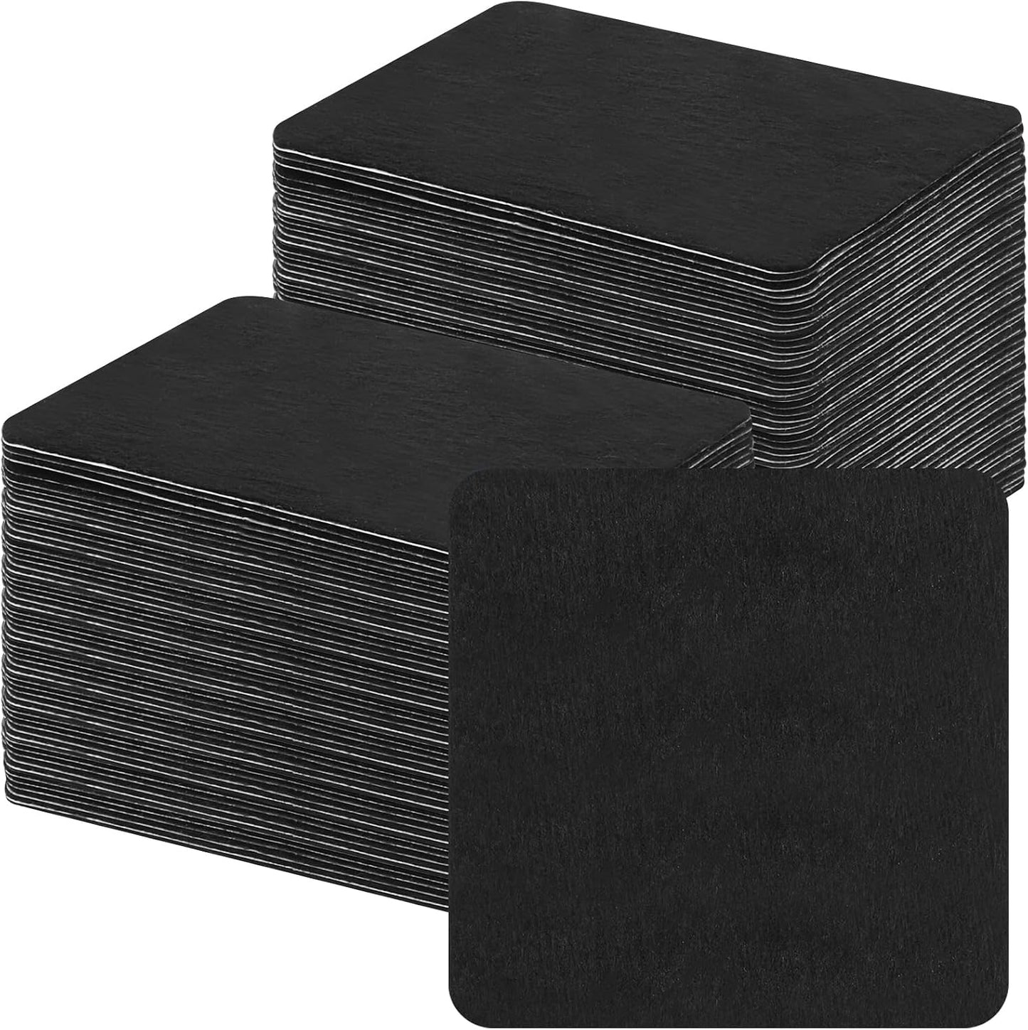 Dermaplaning Blade Wiping Pads - 100 Pcs Hair Remover Wipes for Face & Eyebrows | Black