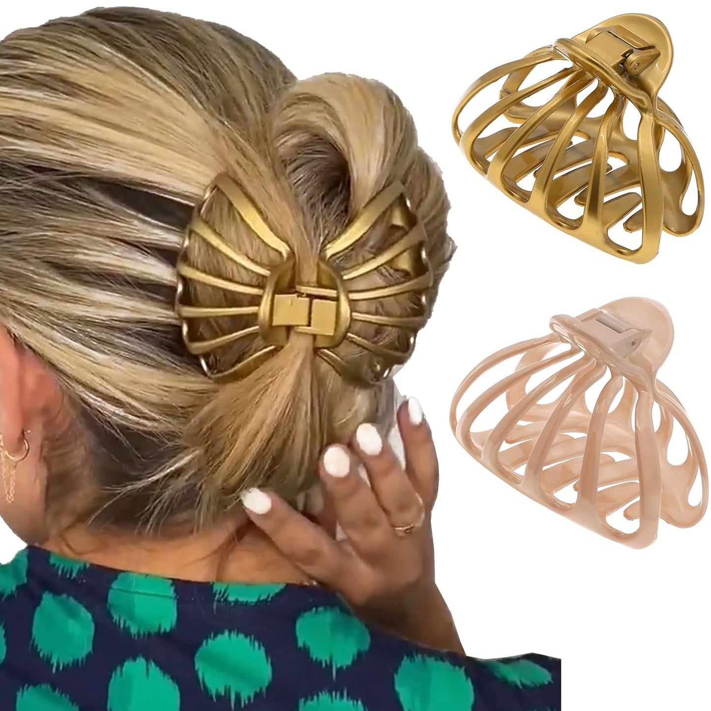 French Octopus Hair Clip - 3 Inch Claw Clip for Thick Hair | Strong No-Slip Grip for Long Hair