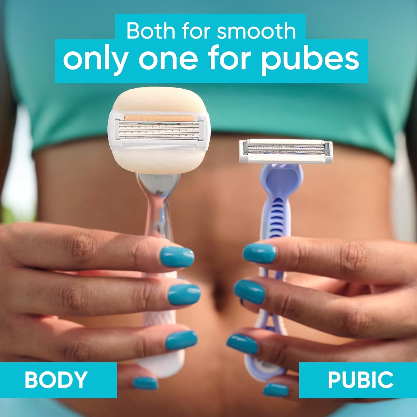 Gillette Venus Women's Disposable Razors - Bikini & Pubic Hair Grooming, 6 Count
