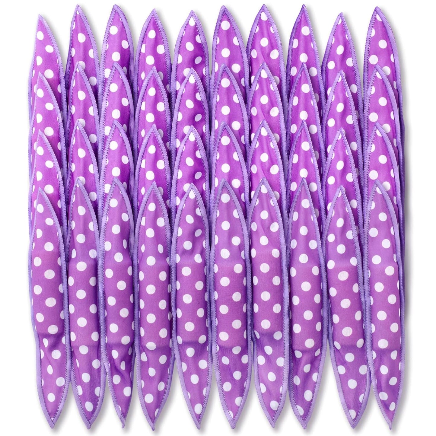Soft Curlers Hair Rollers - 40 Pieces Heatless Satin Sponge for Overnight Styling | Ideal for Long & Short Hair