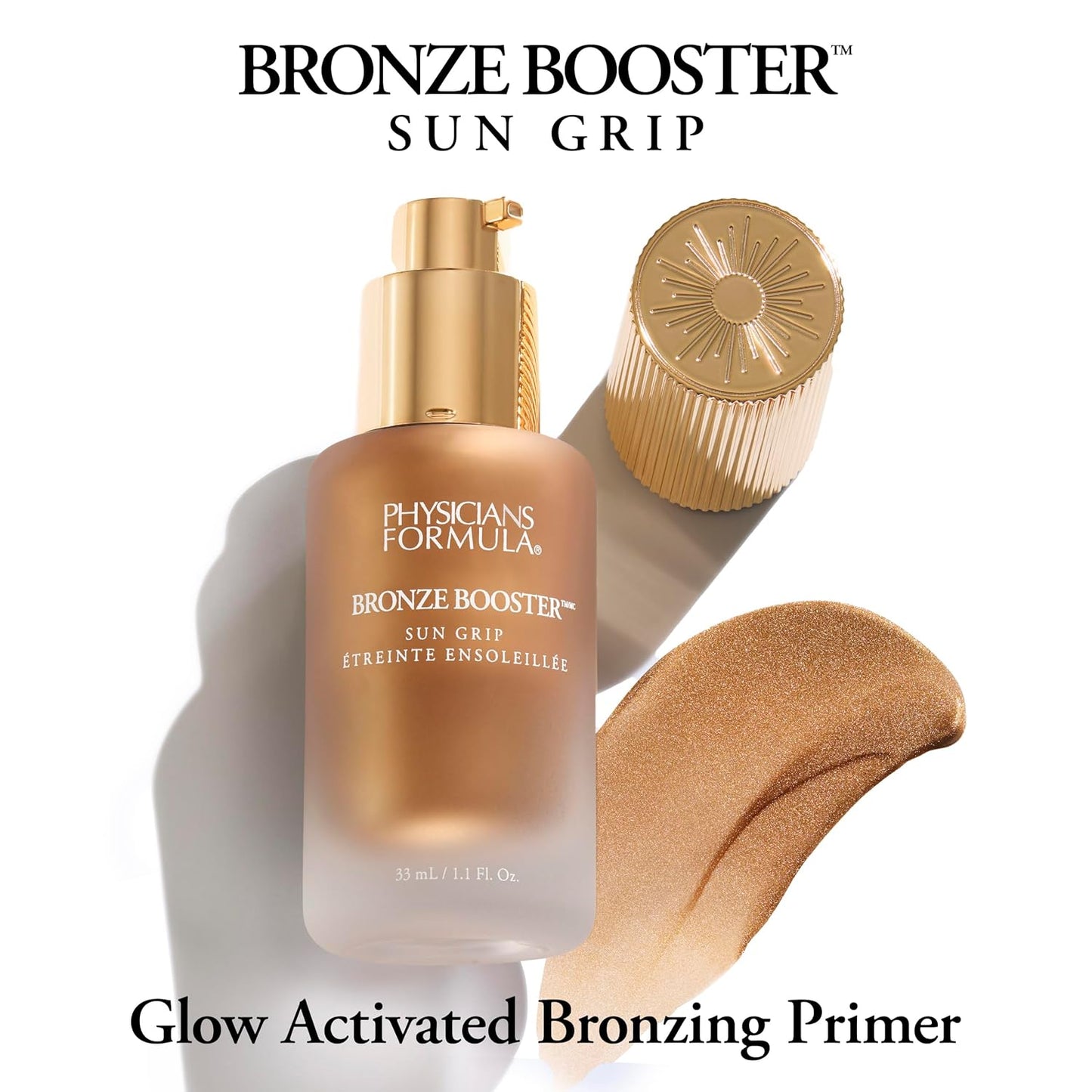 Bronze Booster™ Glow Activated Bronzing Primer - Sun Grip Formula for Radiant Skin