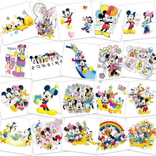 Temporary Tattoo Stickers - 60 Count Mouse Theme | Removable Fake Tattoos for Kids' Parties